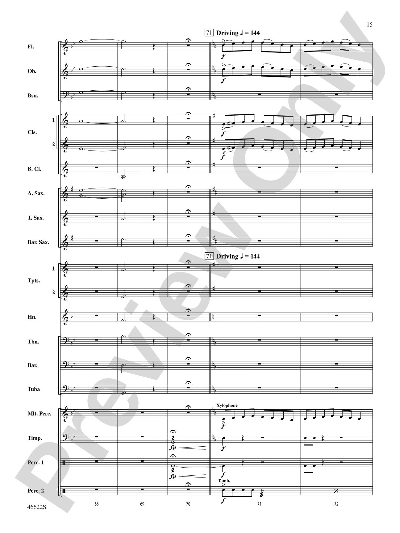 Fanfare and Modal Apparitions: Concert Band Conductor Score & Parts