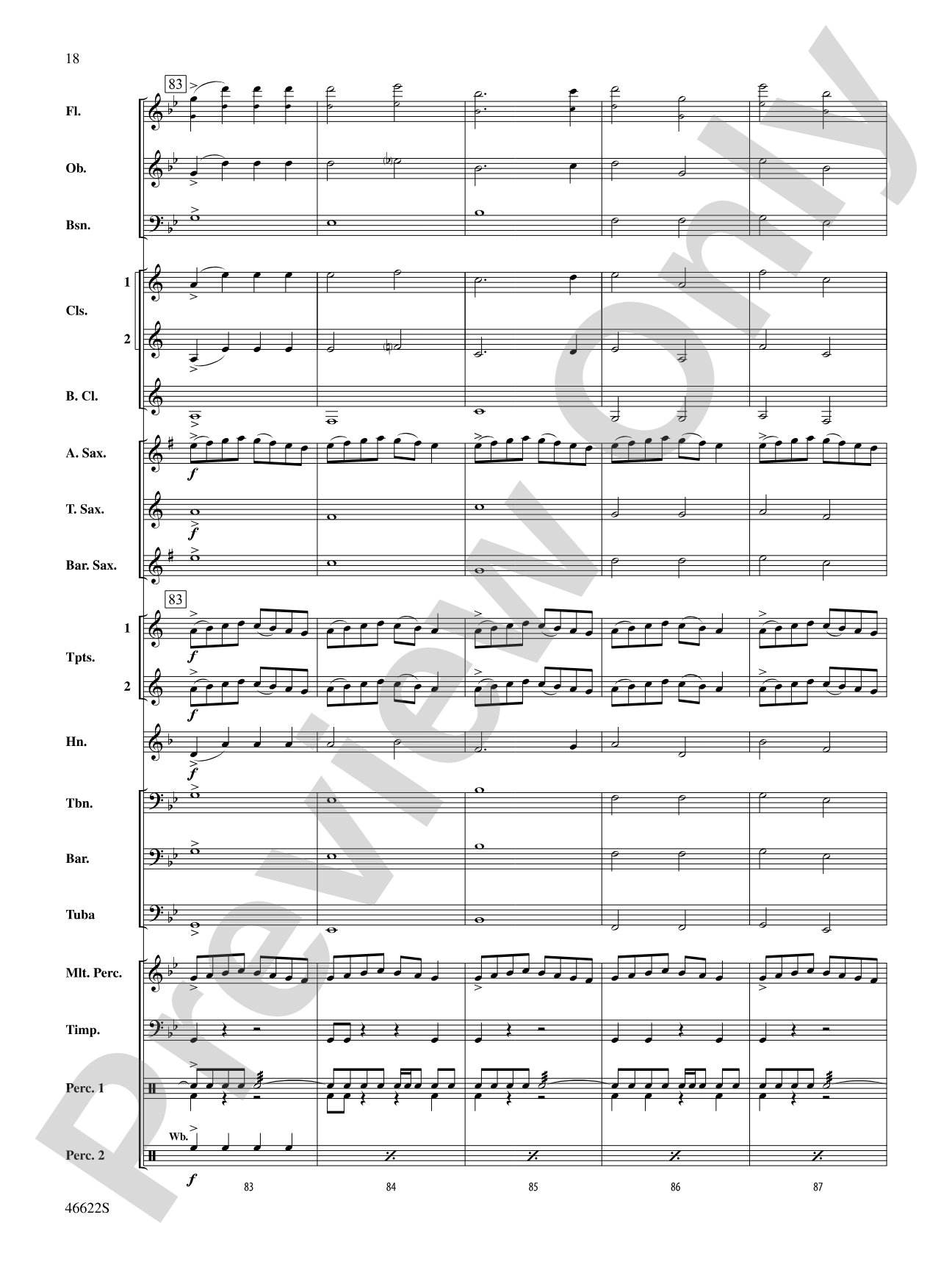 Fanfare and Modal Apparitions: Concert Band Conductor Score & Parts