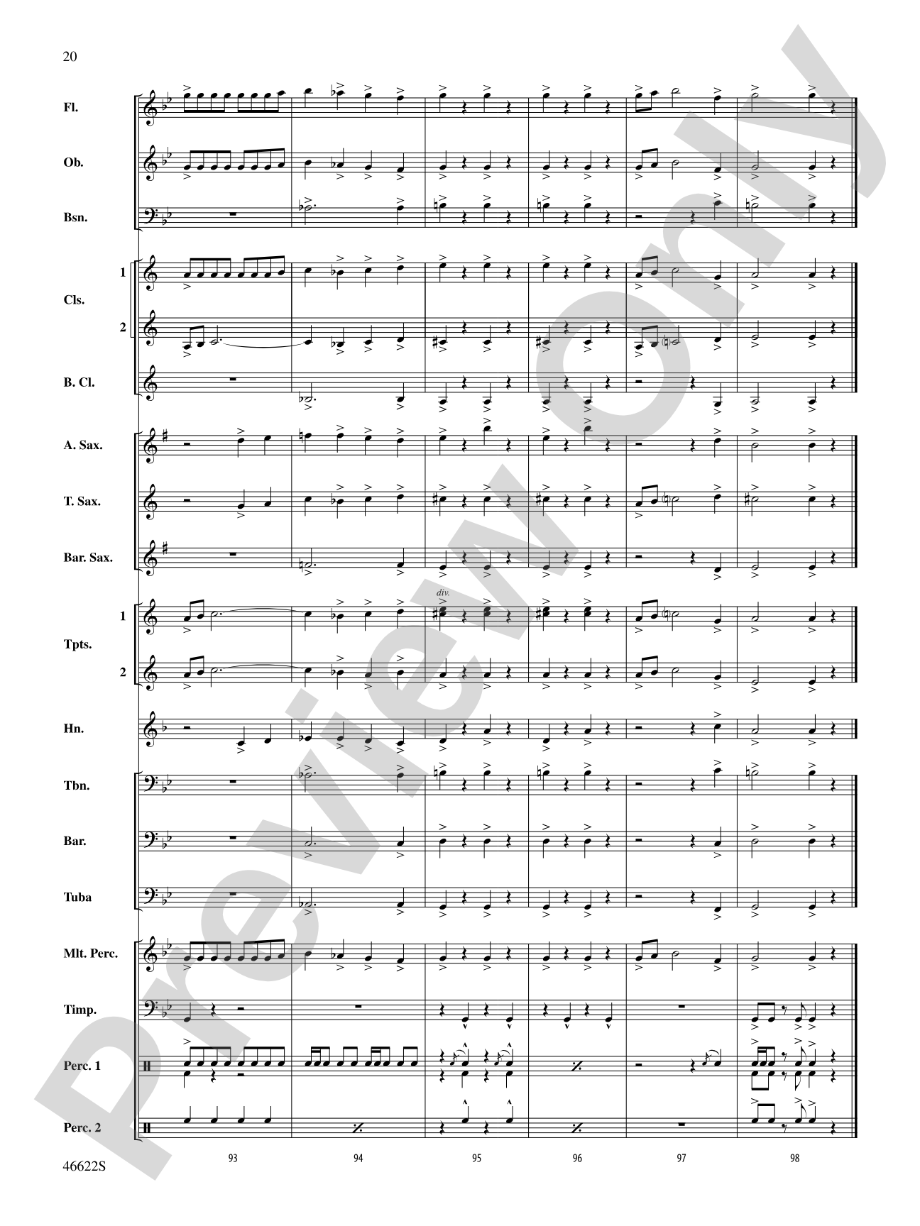 Fanfare and Modal Apparitions: Concert Band Conductor Score & Parts