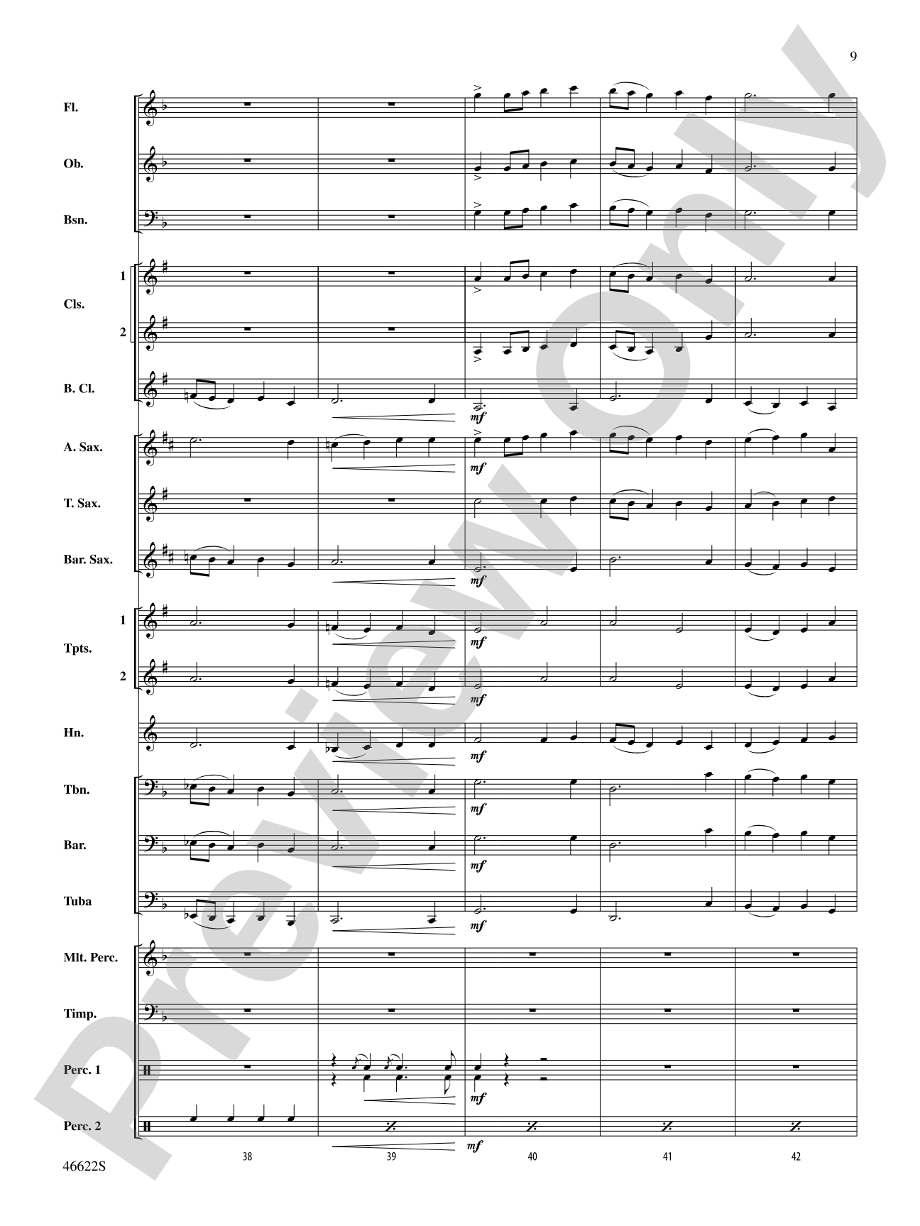 Fanfare and Modal Apparitions: Concert Band Conductor Score & Parts