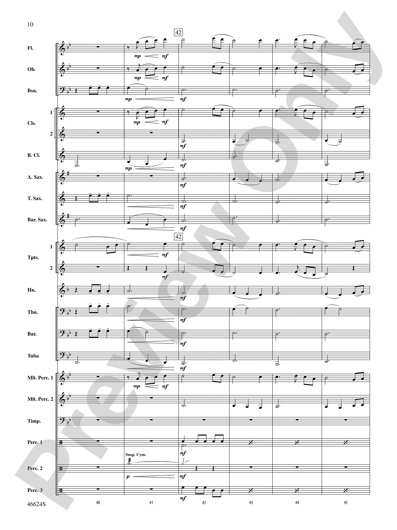 Escapade at Twilight: Concert Band Conductor Score & Parts