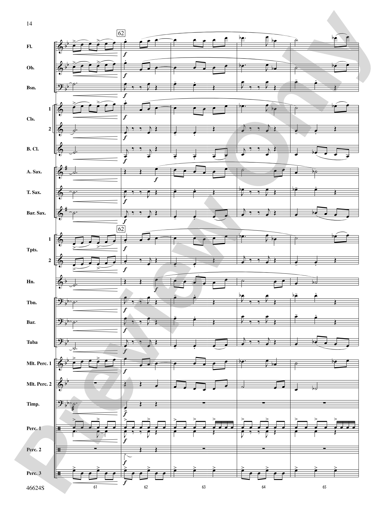 Escapade at Twilight: Concert Band Conductor Score & Parts