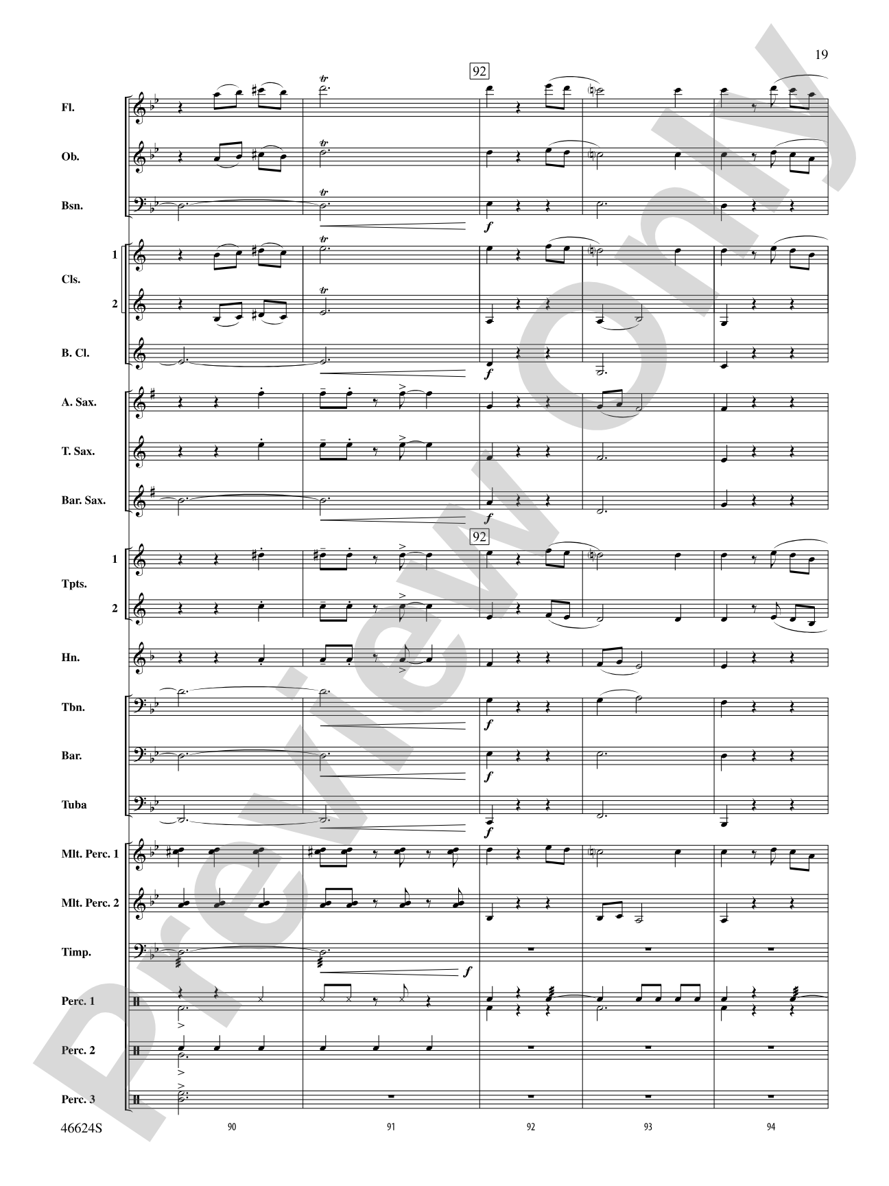 Escapade at Twilight: Concert Band Conductor Score & Parts