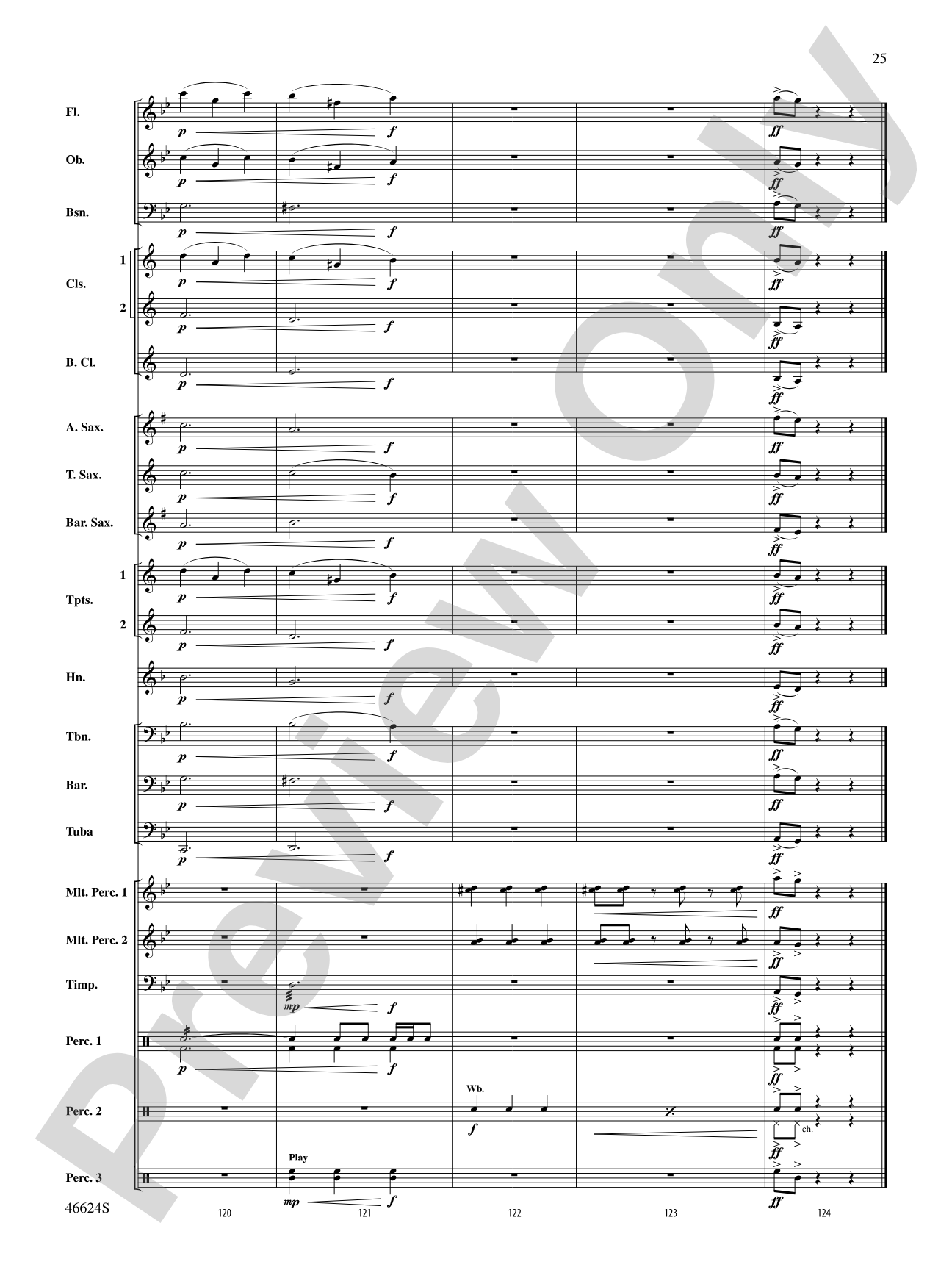 Escapade at Twilight: Concert Band Conductor Score & Parts