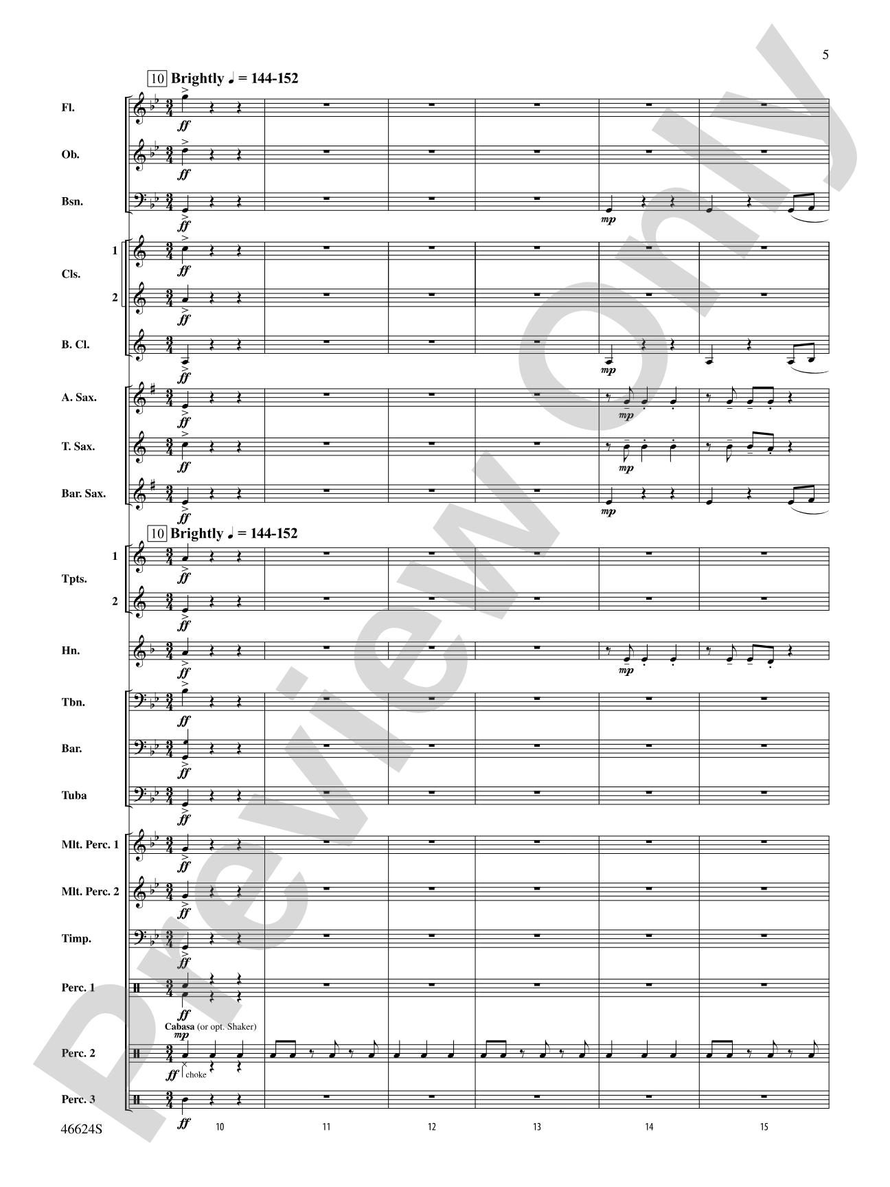 Escapade at Twilight: Concert Band Conductor Score & Parts