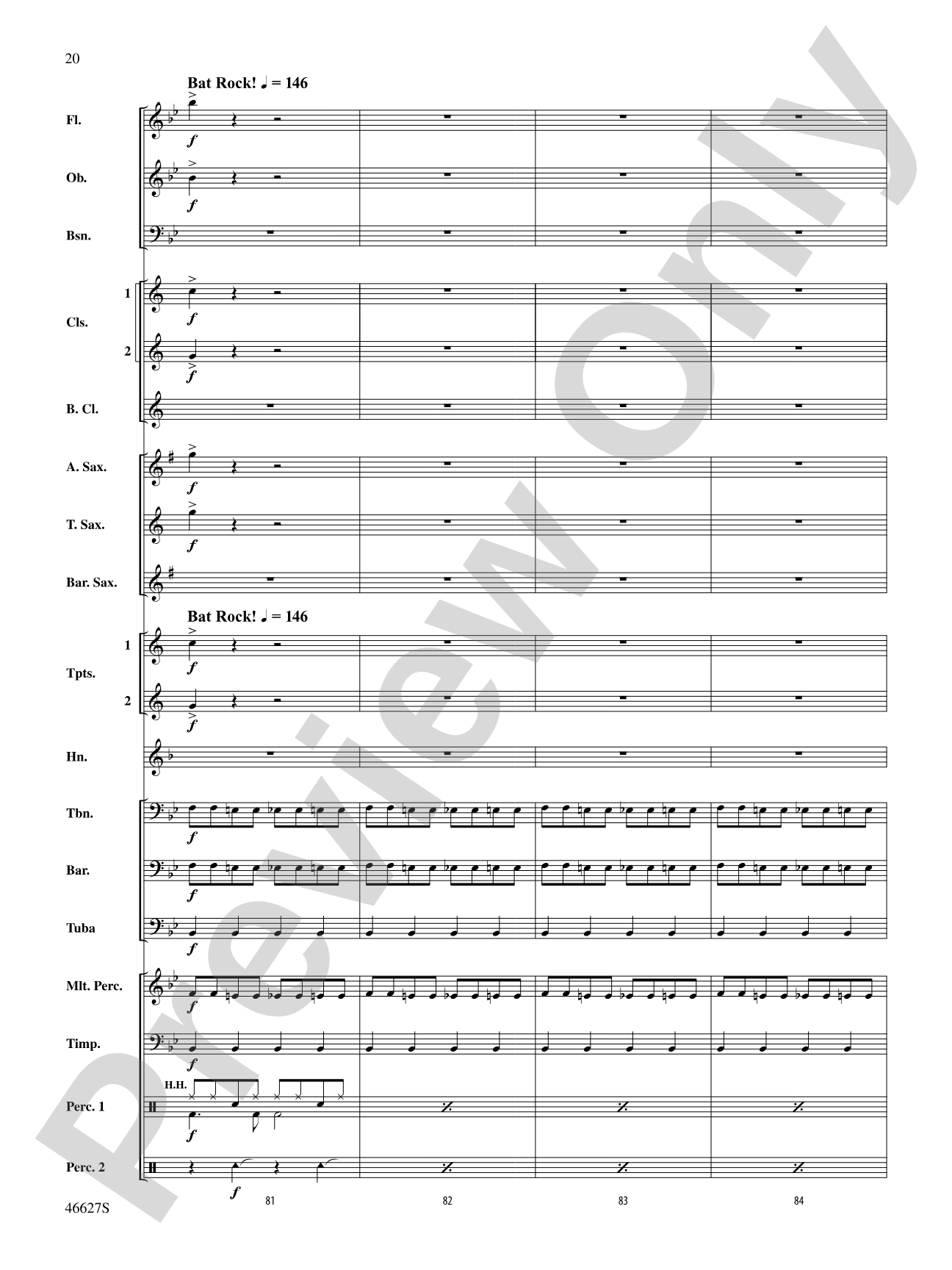 Batman Generations: Concert Band Conductor Score & Parts