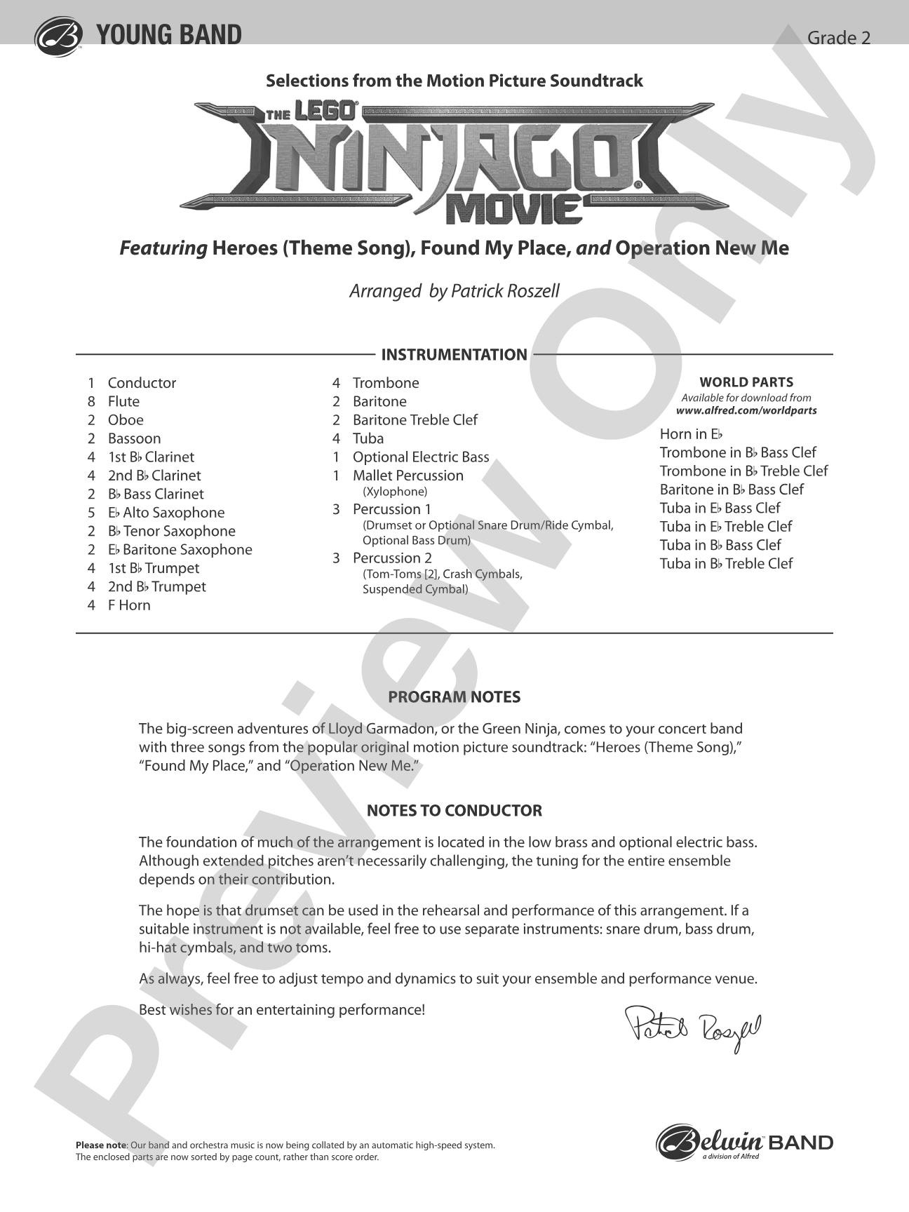 The LEGO® Ninjago® Movie™: Selections from the Motion Picture Soundtrack: Score