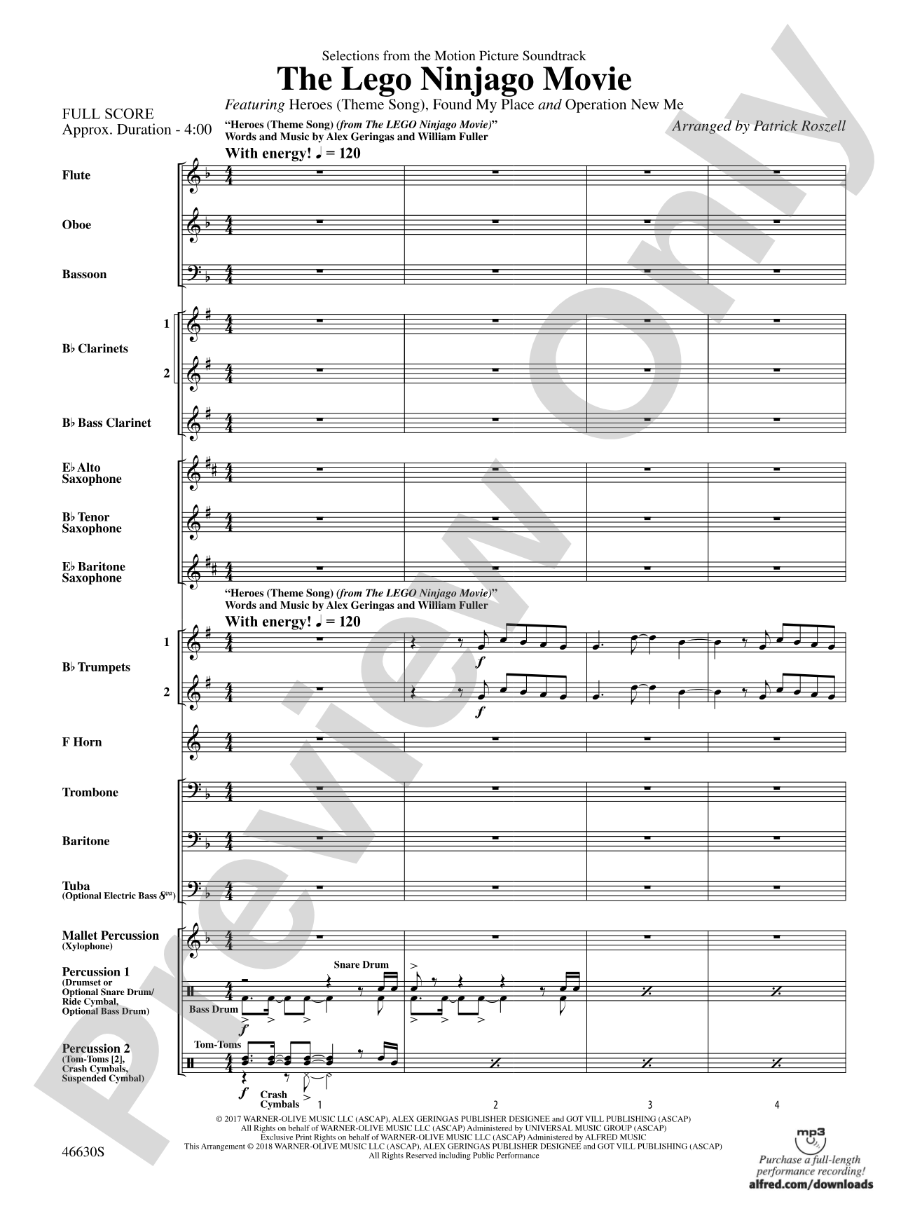 The LEGO® Ninjago® Movie™: Selections from the Motion Picture Soundtrack: Score