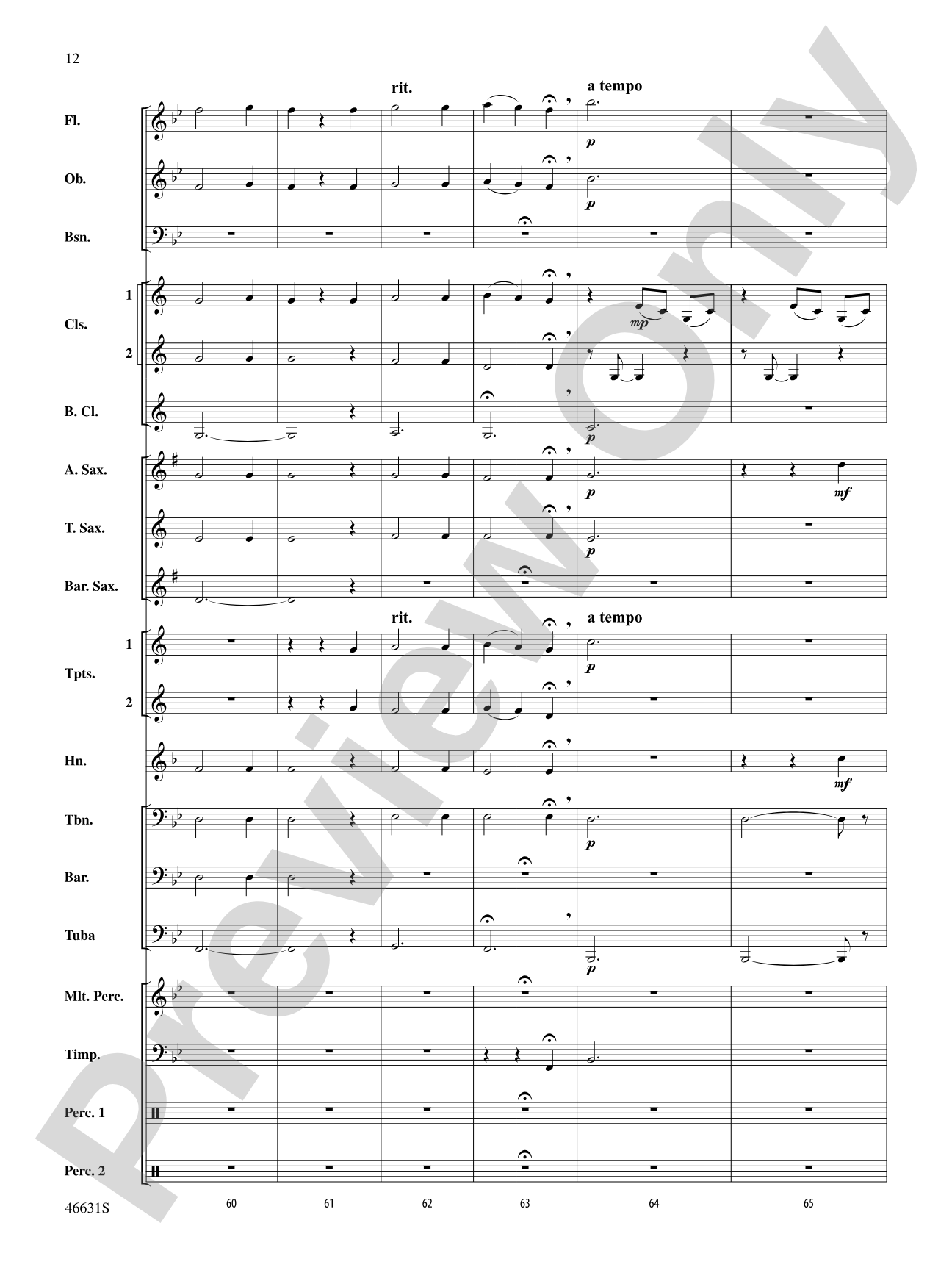 Suite of Carols, Selections from: Concert Band Conductor Score & Parts