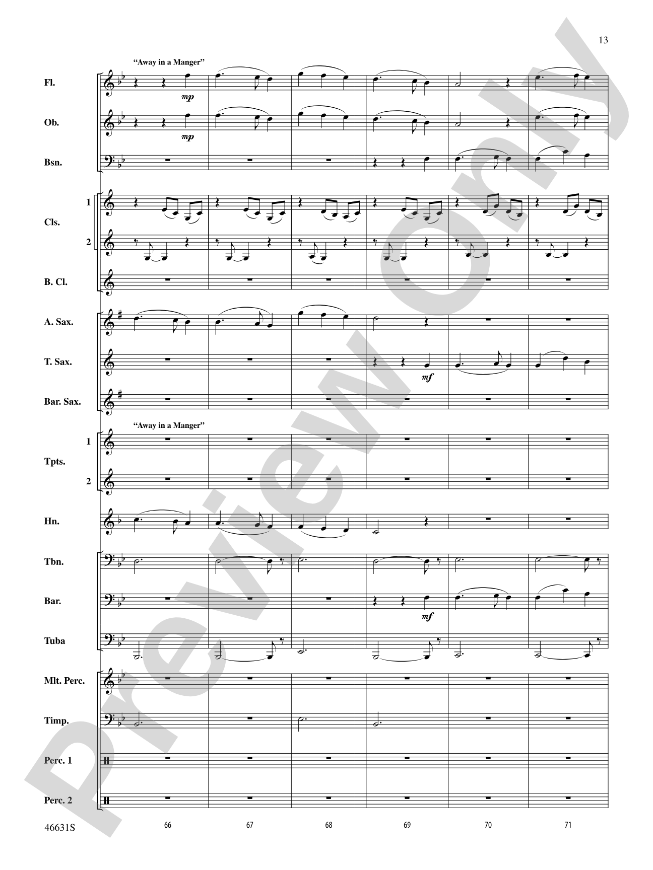 Suite of Carols, Selections from: Concert Band Conductor Score & Parts