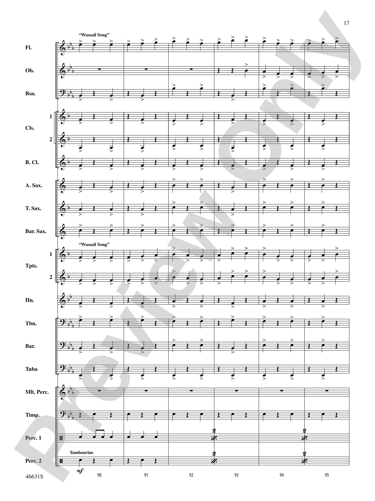 Suite of Carols, Selections from: Concert Band Conductor Score & Parts