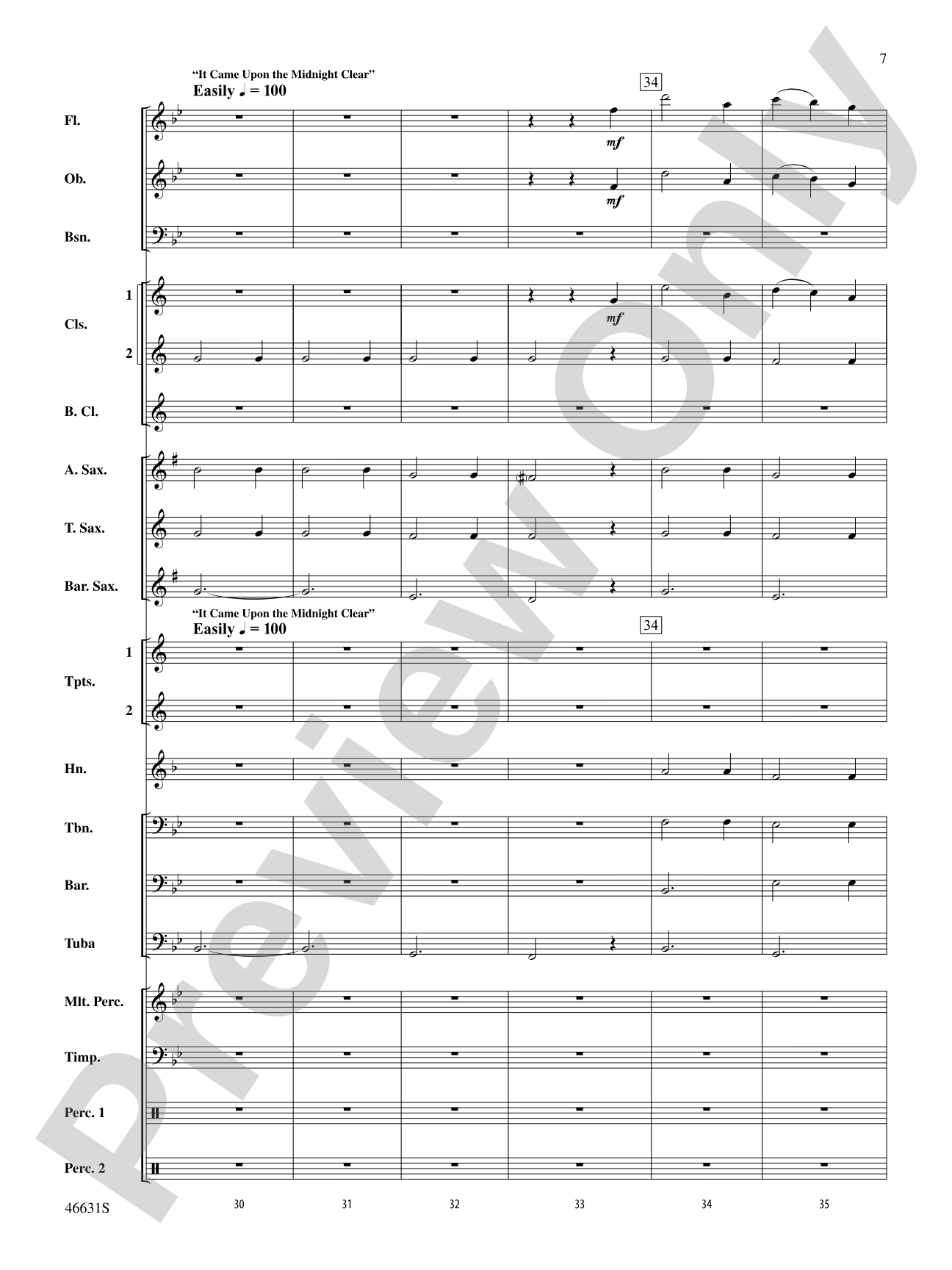 Suite of Carols, Selections from: Concert Band Conductor Score & Parts