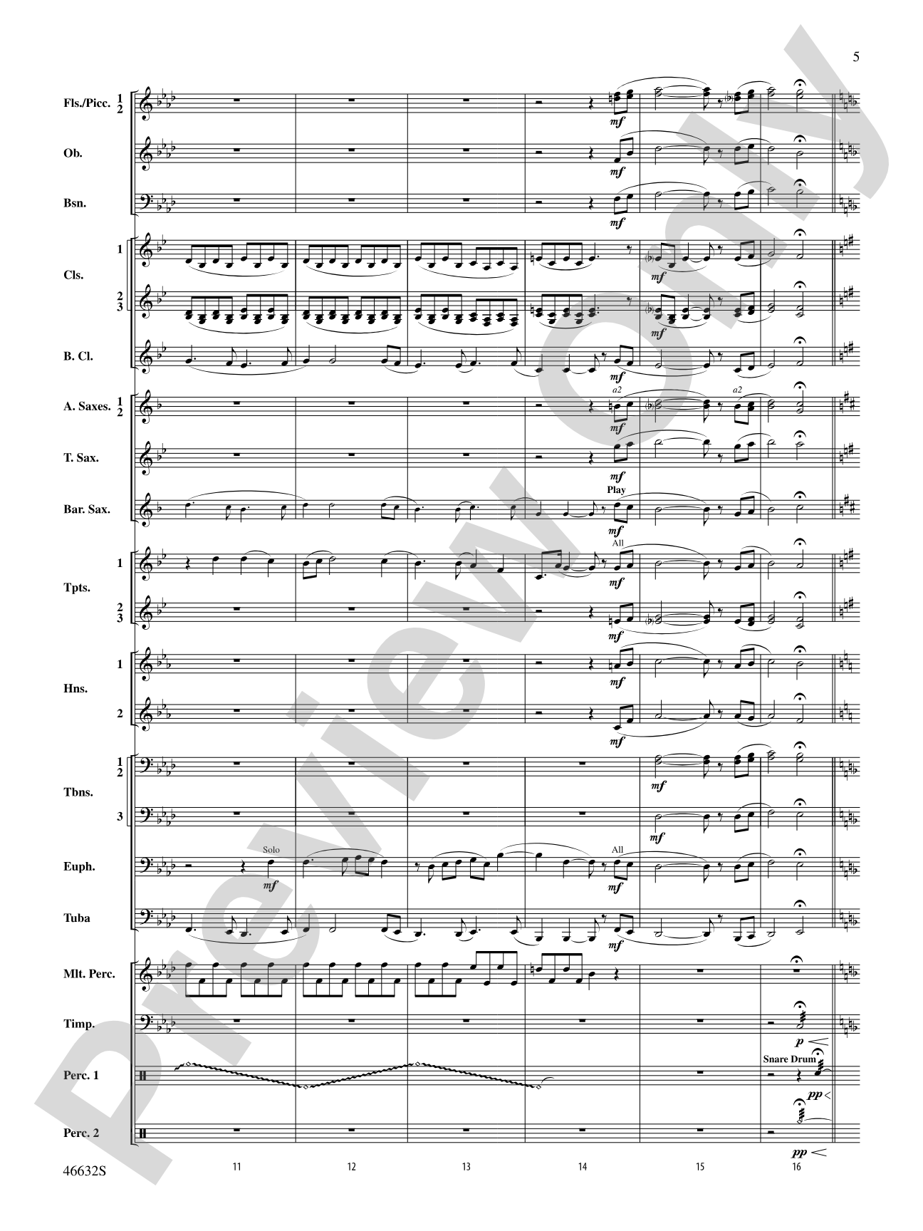 Prelude and Passages: Concert Band Conductor Score & Parts