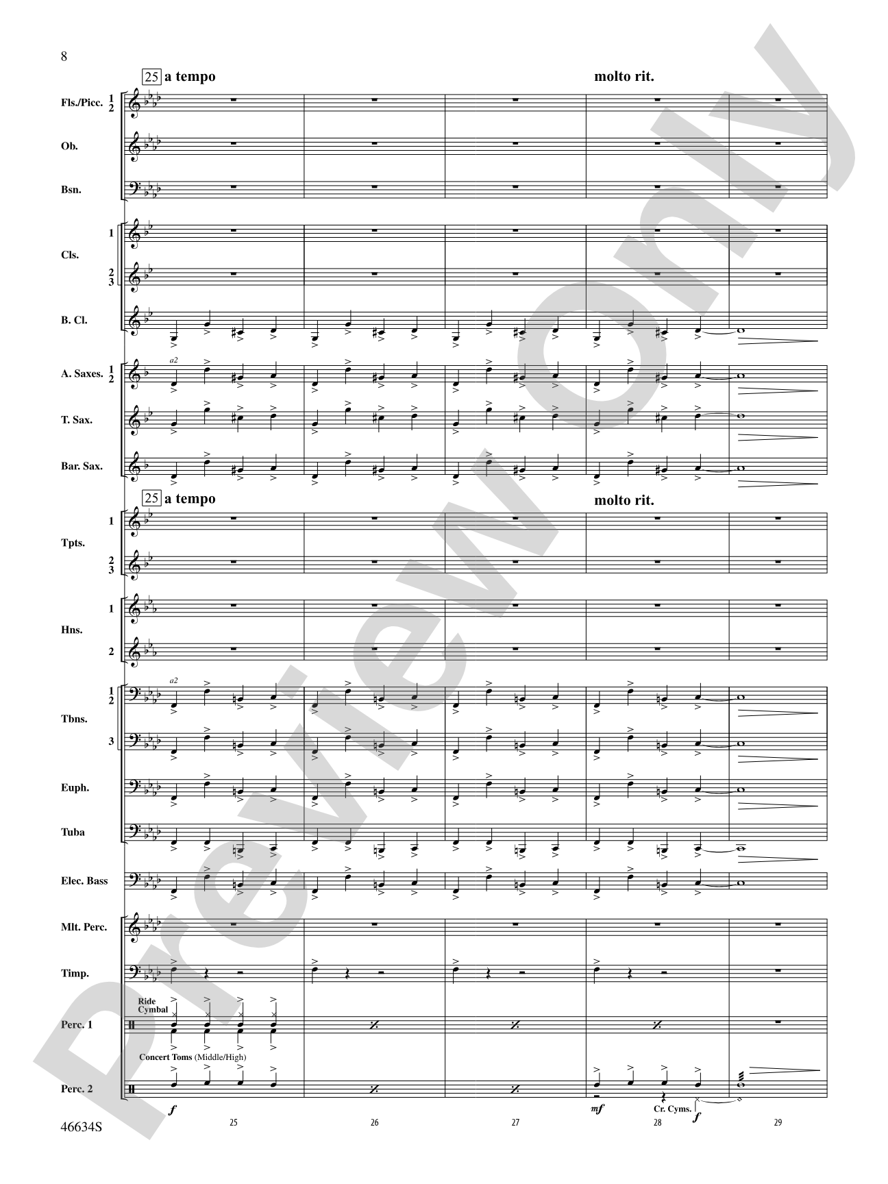 The Mountain: Concert Band Conductor Score & Parts