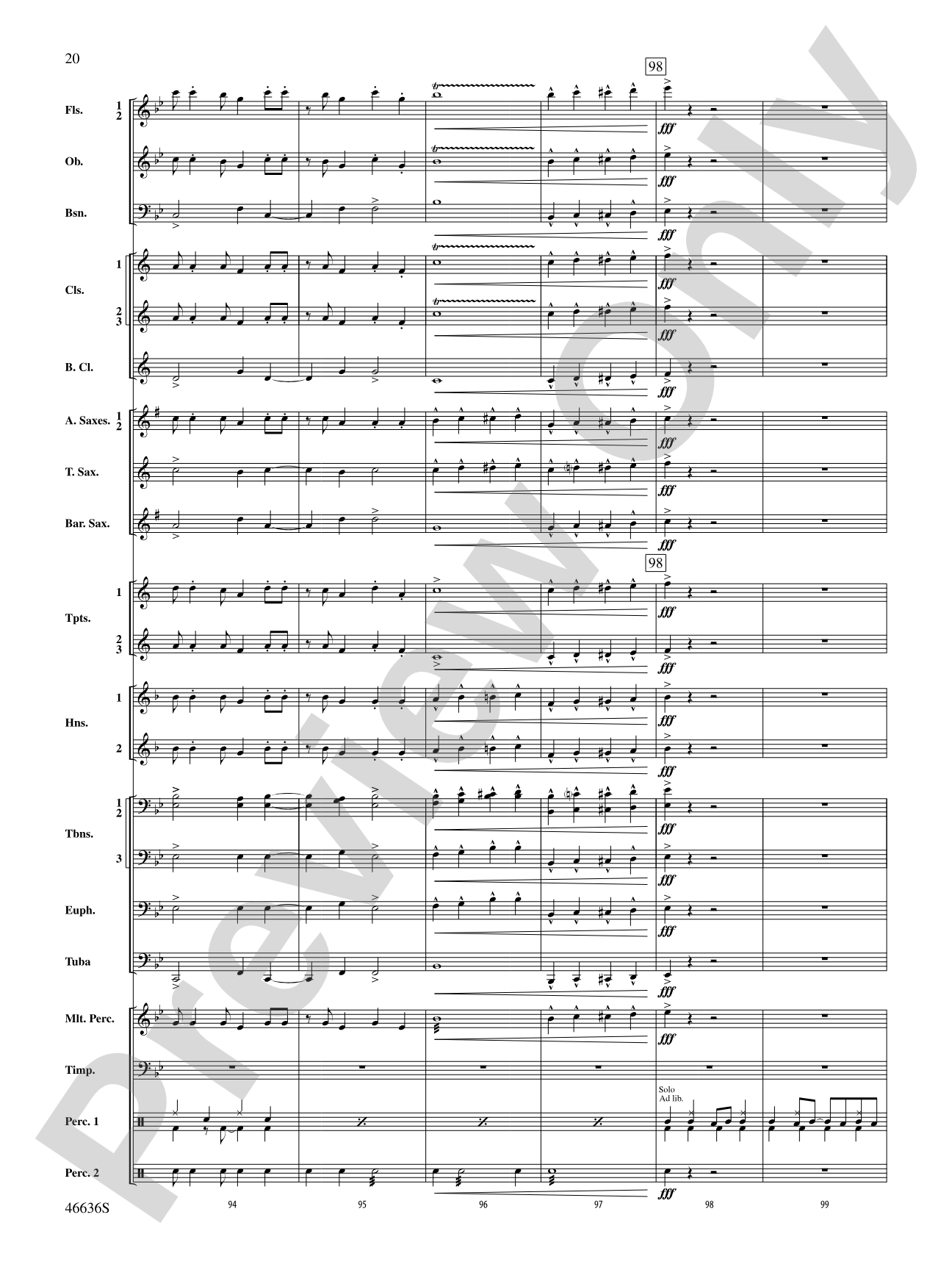 At the Movies---The Musicals: Concert Band Conductor Score & Parts