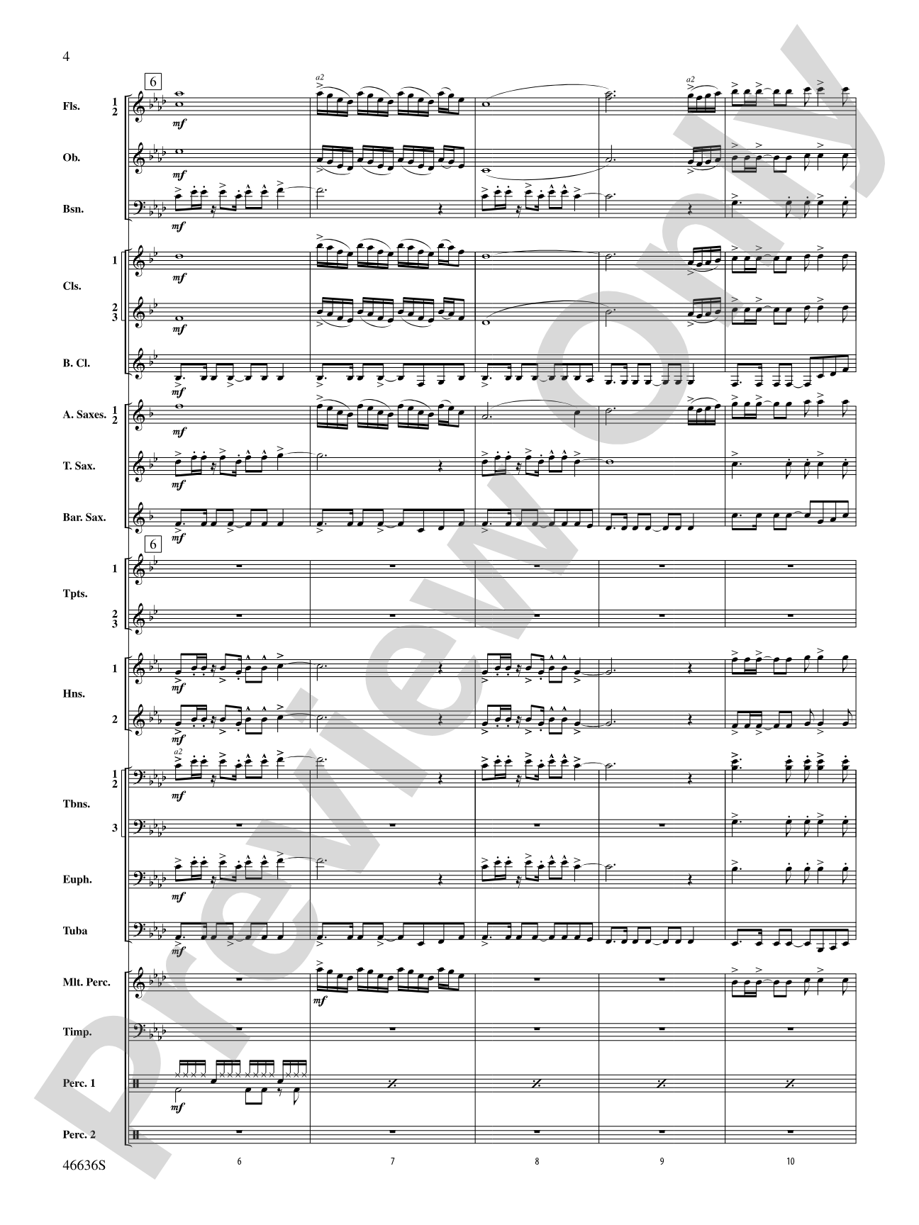 At the Movies---The Musicals: Concert Band Conductor Score & Parts