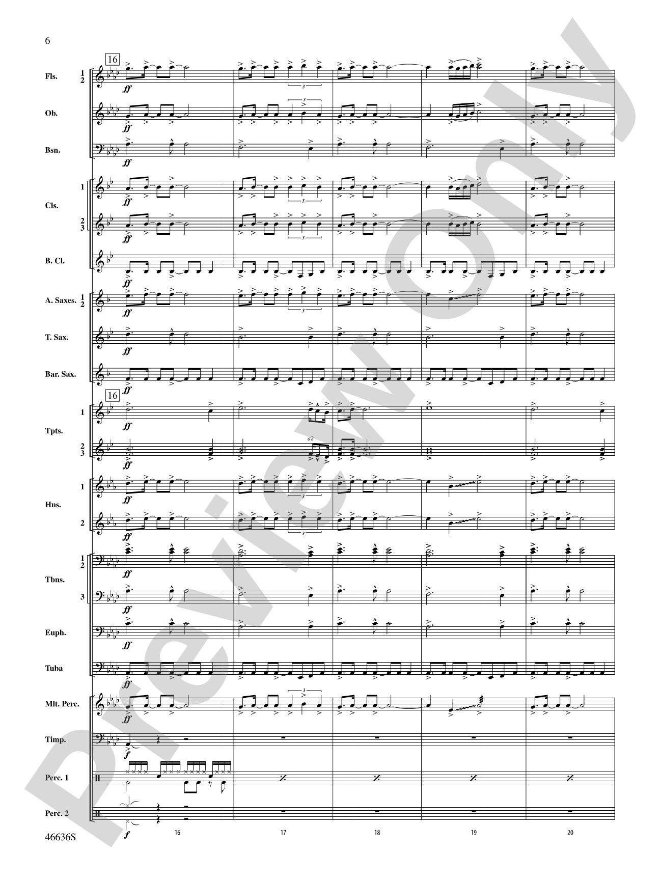 At the Movies---The Musicals: Concert Band Conductor Score & Parts
