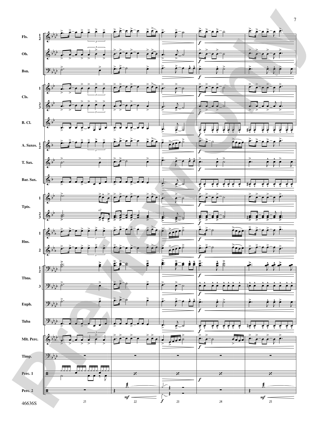 At the Movies---The Musicals: Concert Band Conductor Score & Parts