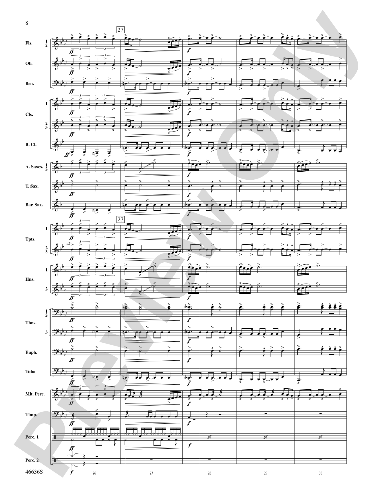 At the Movies---The Musicals: Concert Band Conductor Score & Parts