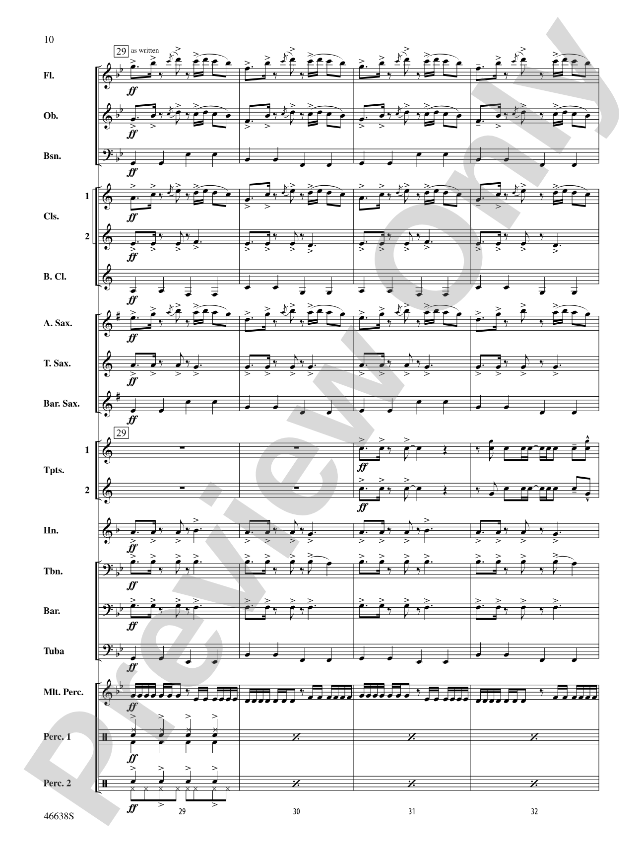 One Foot: Concert Band Conductor Score & Parts