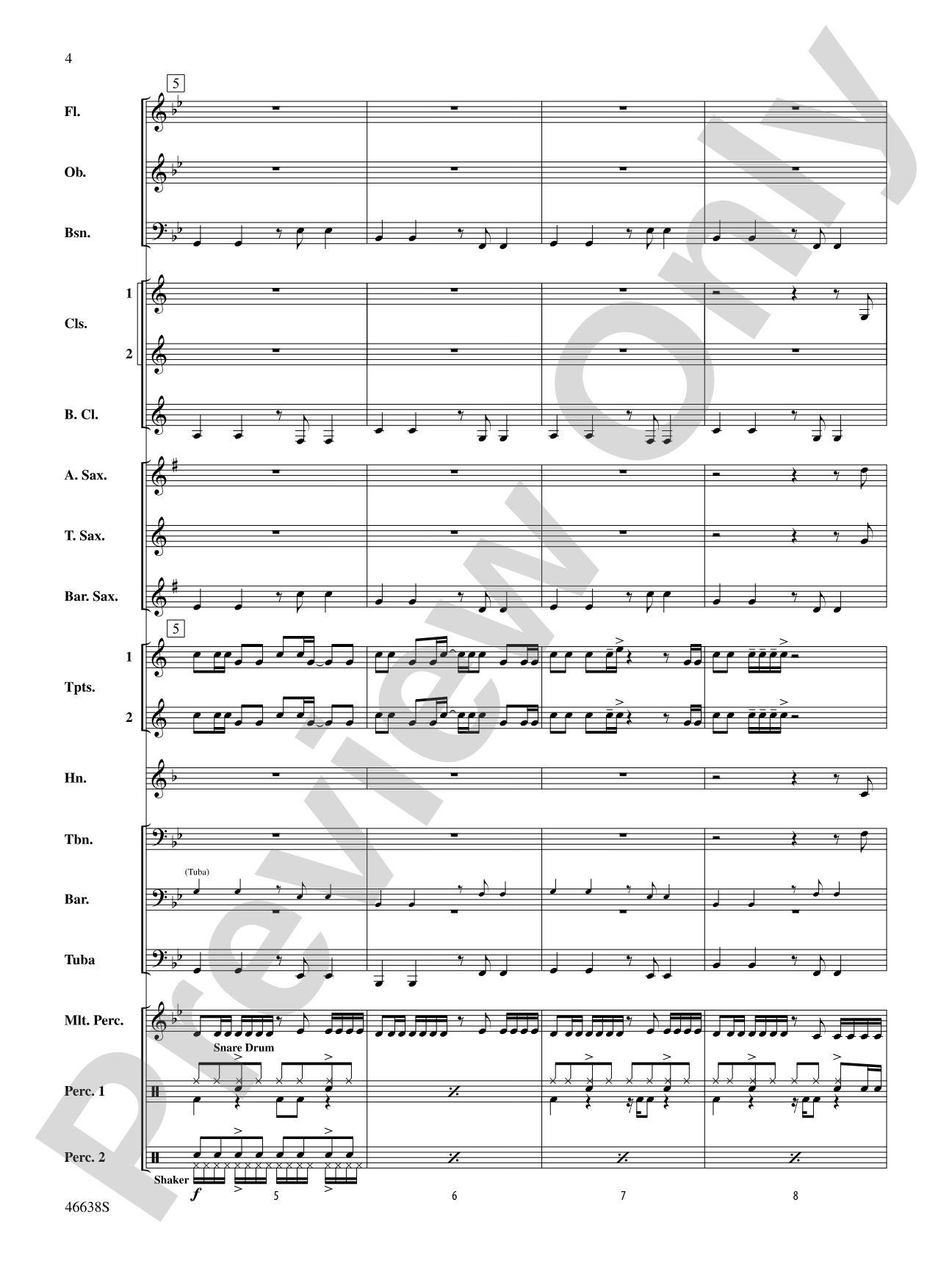 One Foot: Concert Band Conductor Score & Parts