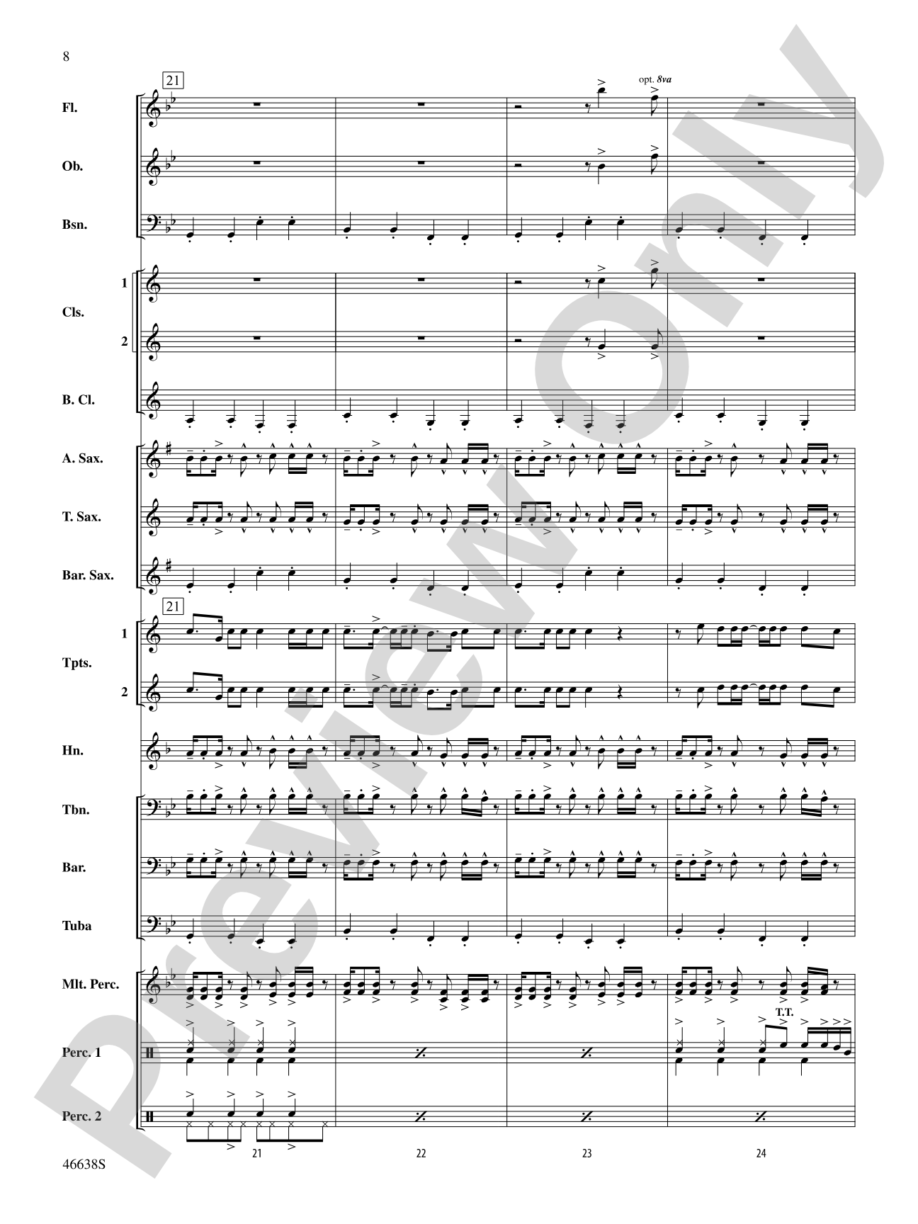One Foot: Concert Band Conductor Score & Parts