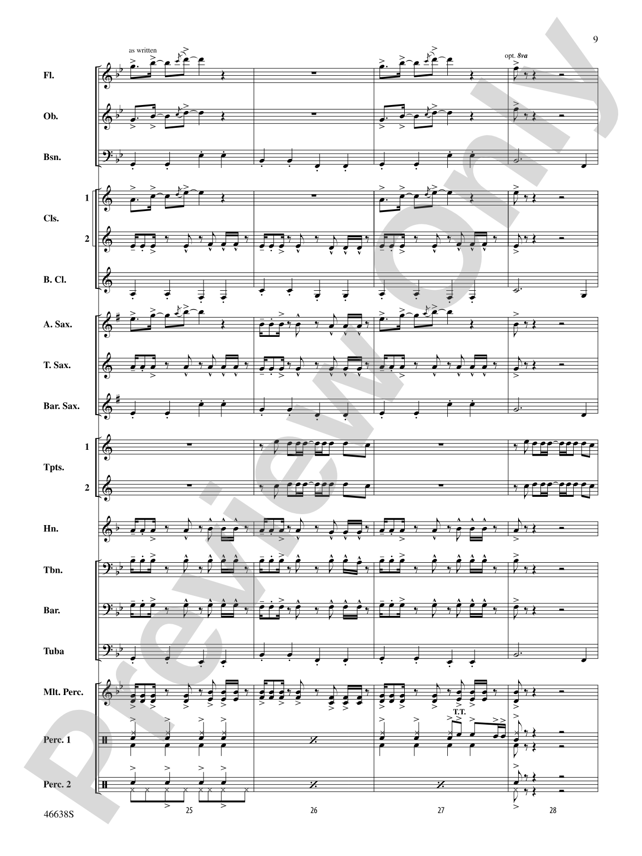 One Foot: Concert Band Conductor Score & Parts