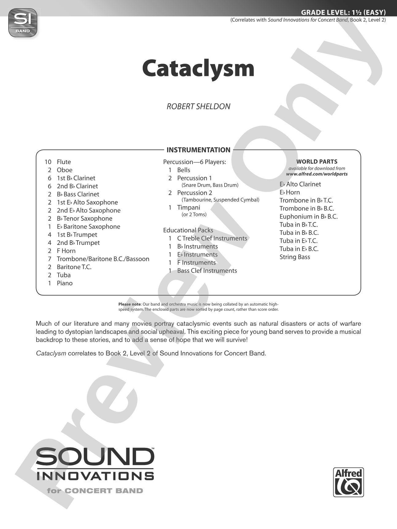 Cataclysm: Score