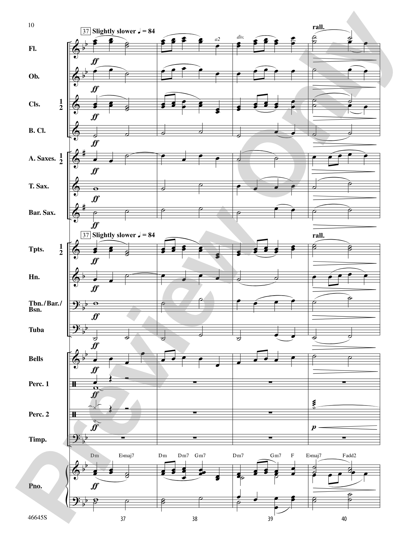 Wind of the Waves: Concert Band Conductor Score & Parts