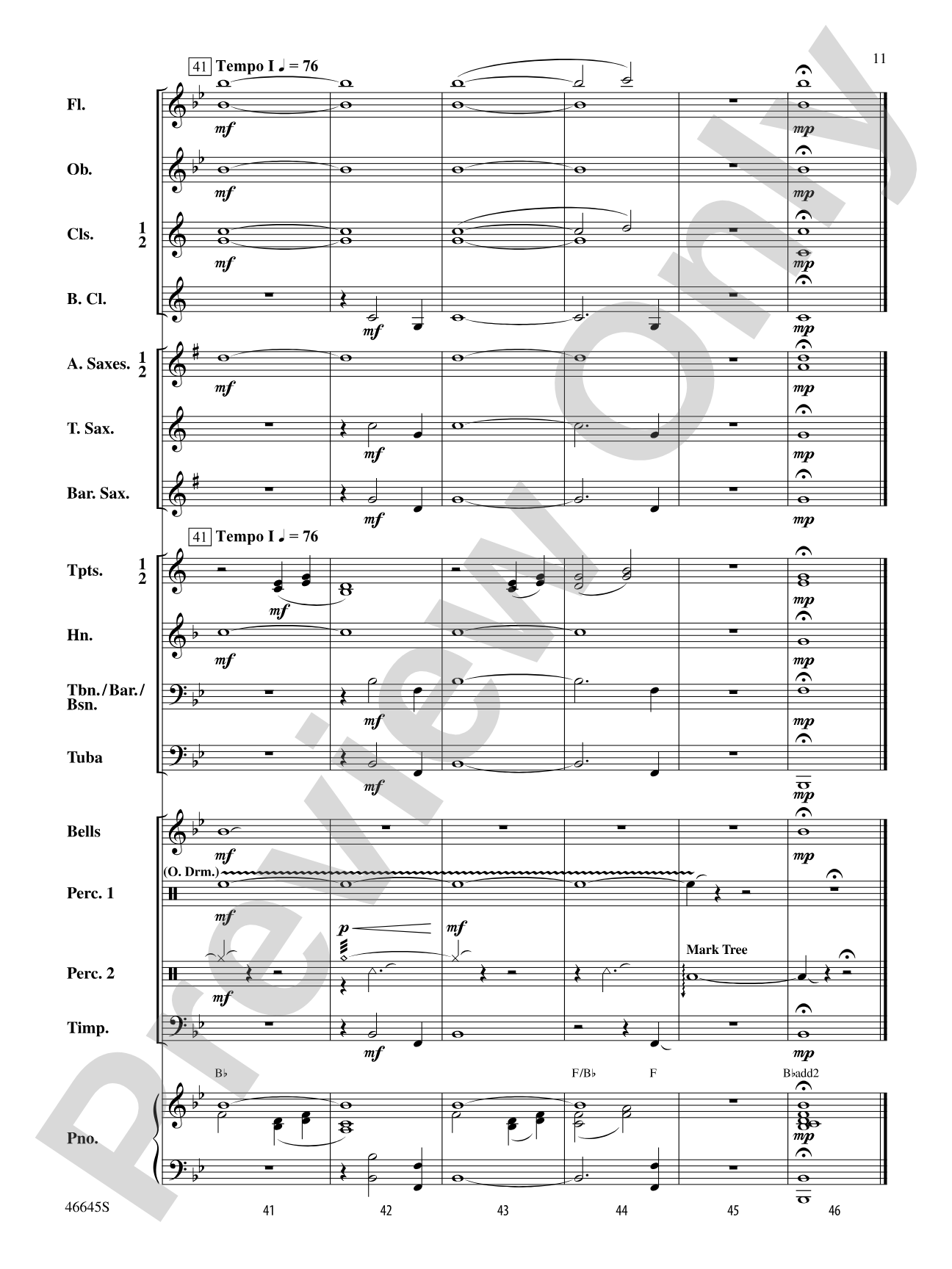 Wind of the Waves: Concert Band Conductor Score & Parts