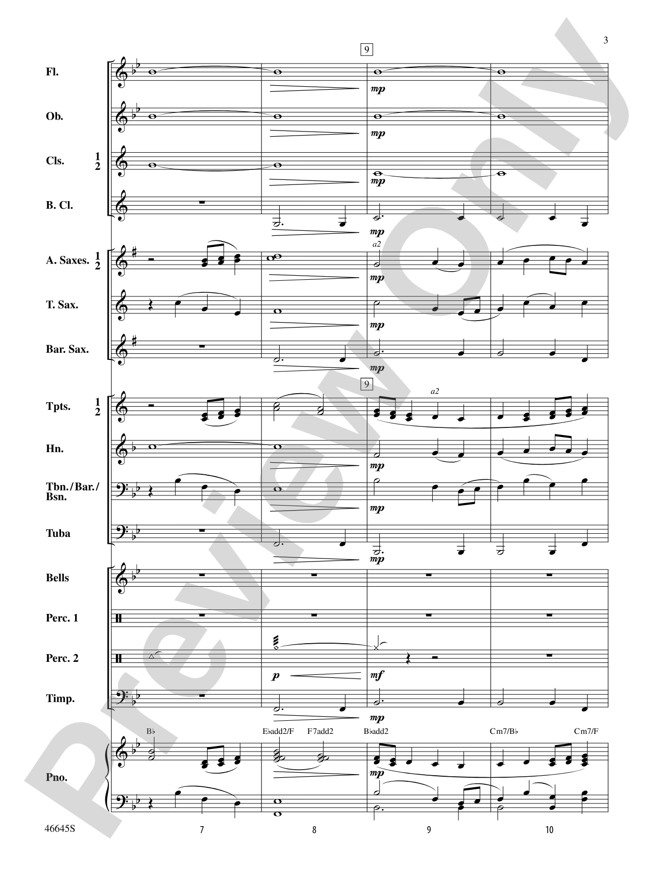 Wind of the Waves: Concert Band Conductor Score & Parts