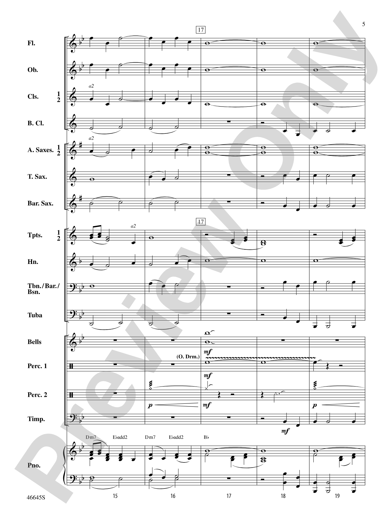 Wind of the Waves: Concert Band Conductor Score & Parts
