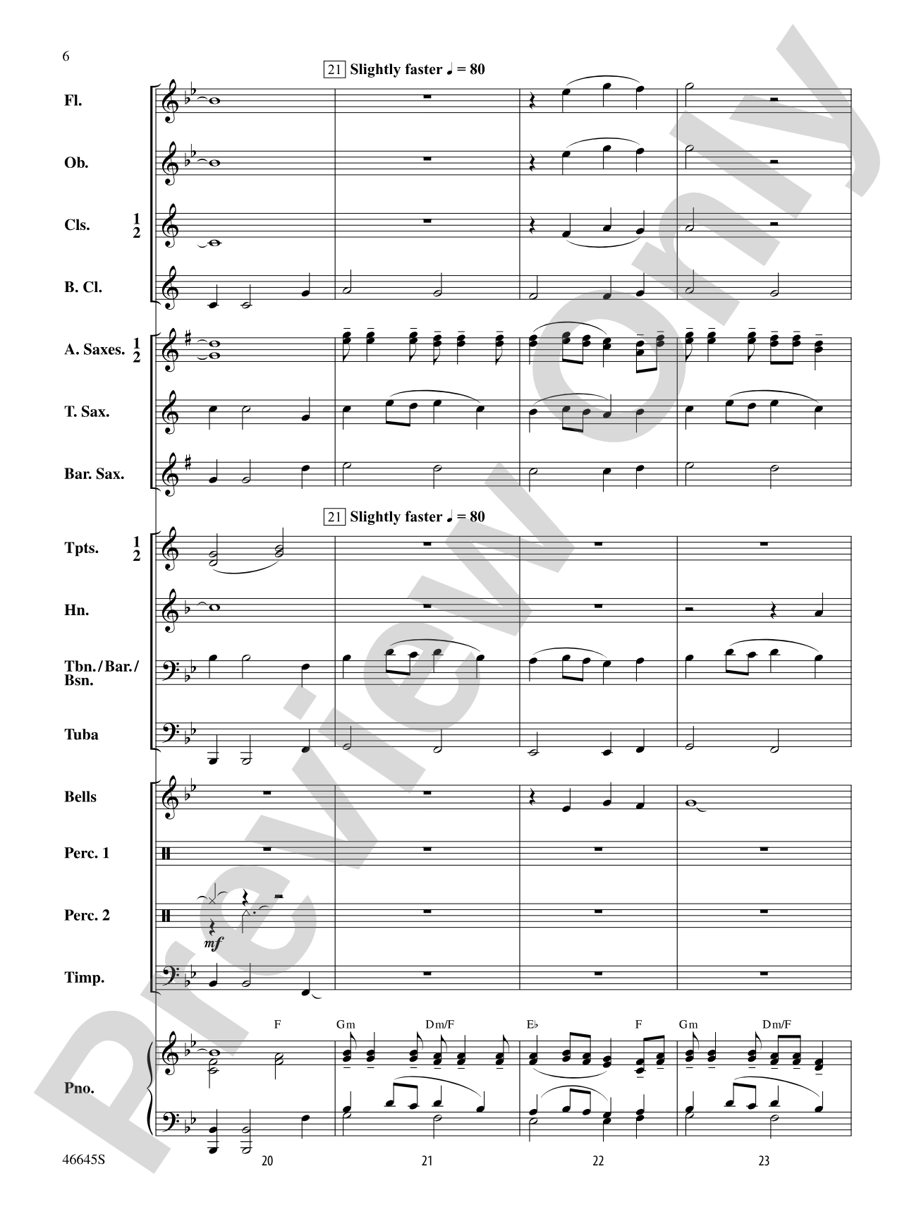 Wind of the Waves: Concert Band Conductor Score & Parts