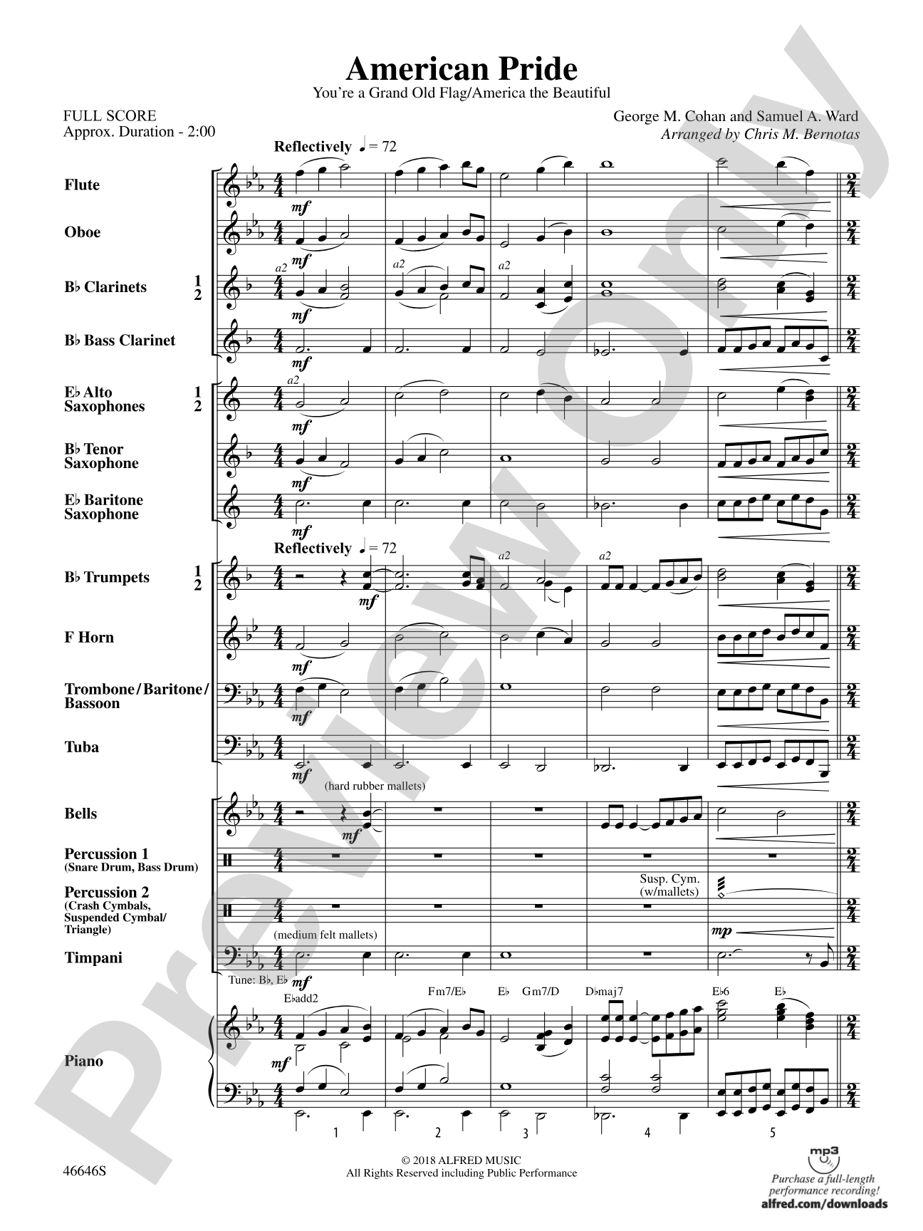 American Pride: Concert Band Conductor Score & Parts