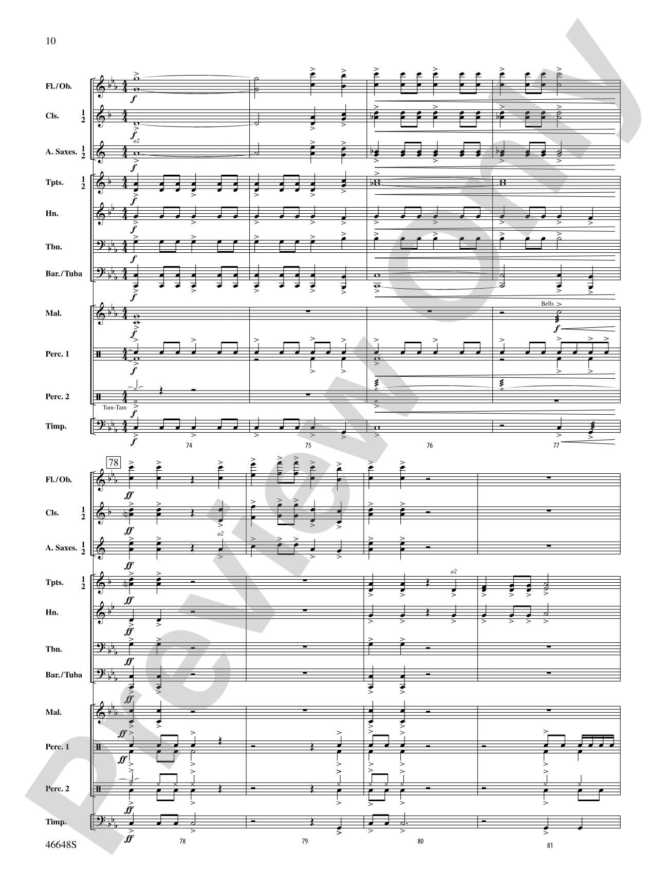 Dragonship: Concert Band Conductor Score & Parts