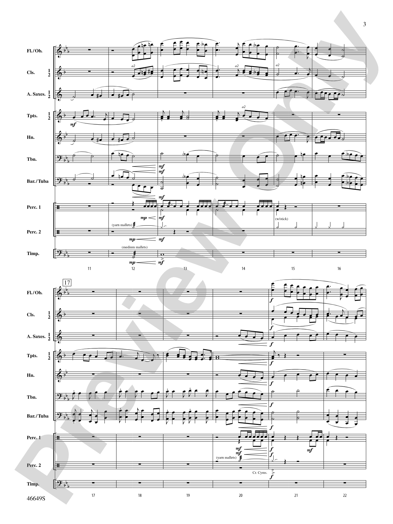 The Refiner's Fire: Concert Band Conductor Score & Parts