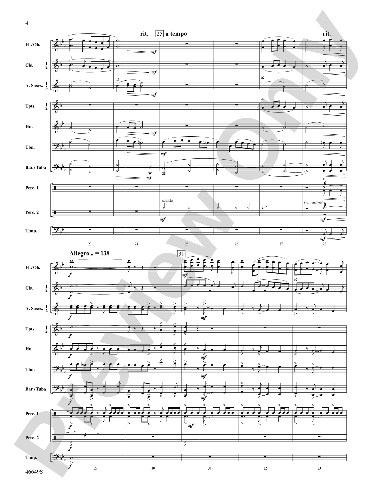 The Refiner's Fire: Concert Band Conductor Score & Parts