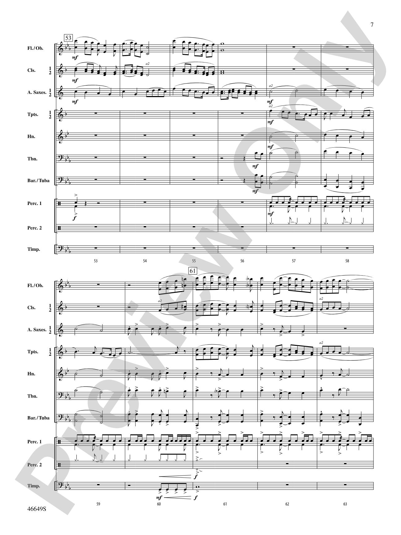 The Refiner's Fire: Concert Band Conductor Score & Parts