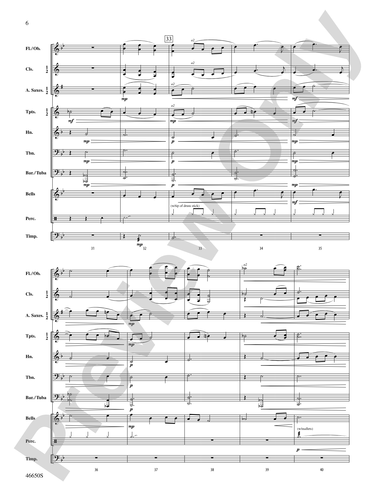 Wildflowers: Concert Band Conductor Score & Parts