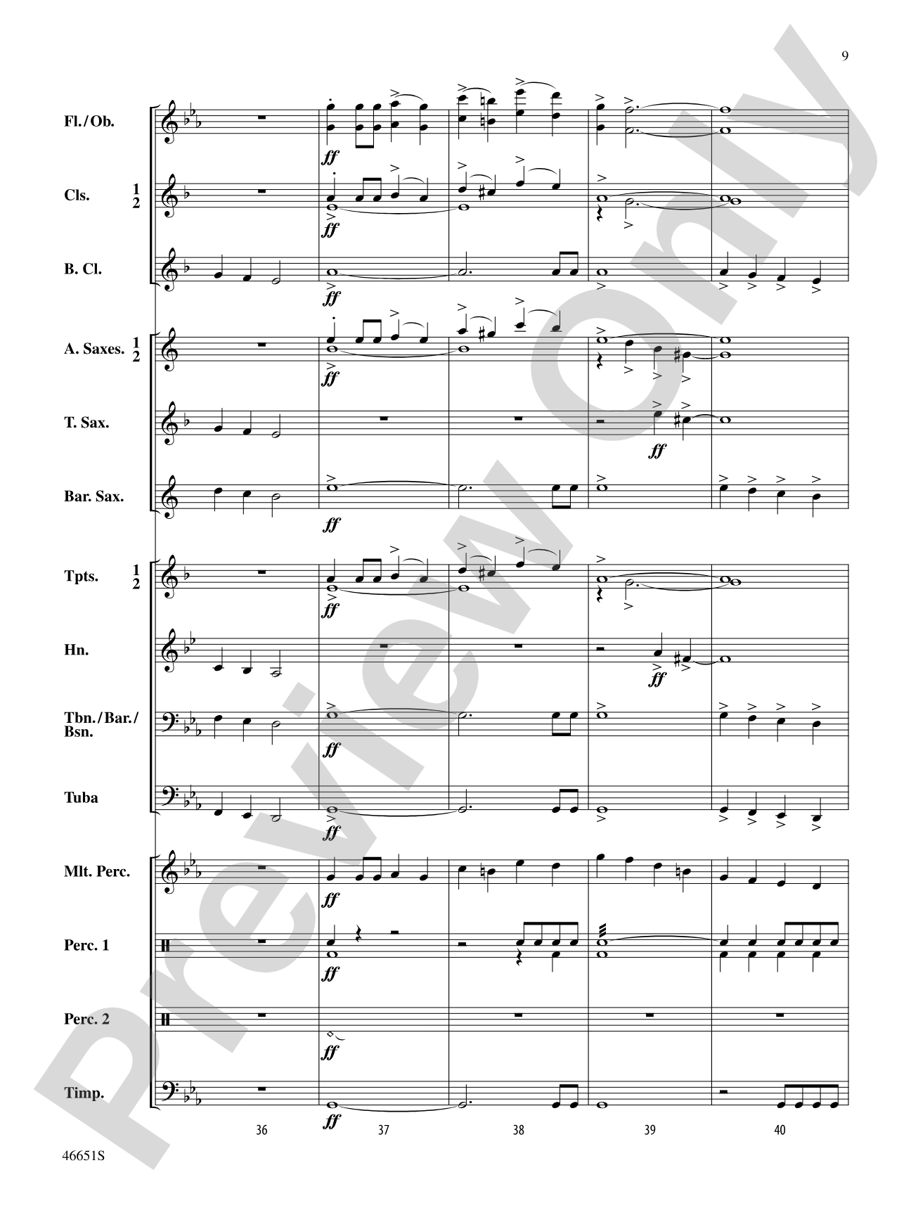 Legend of the Water Dragon: Concert Band Conductor Score & Parts