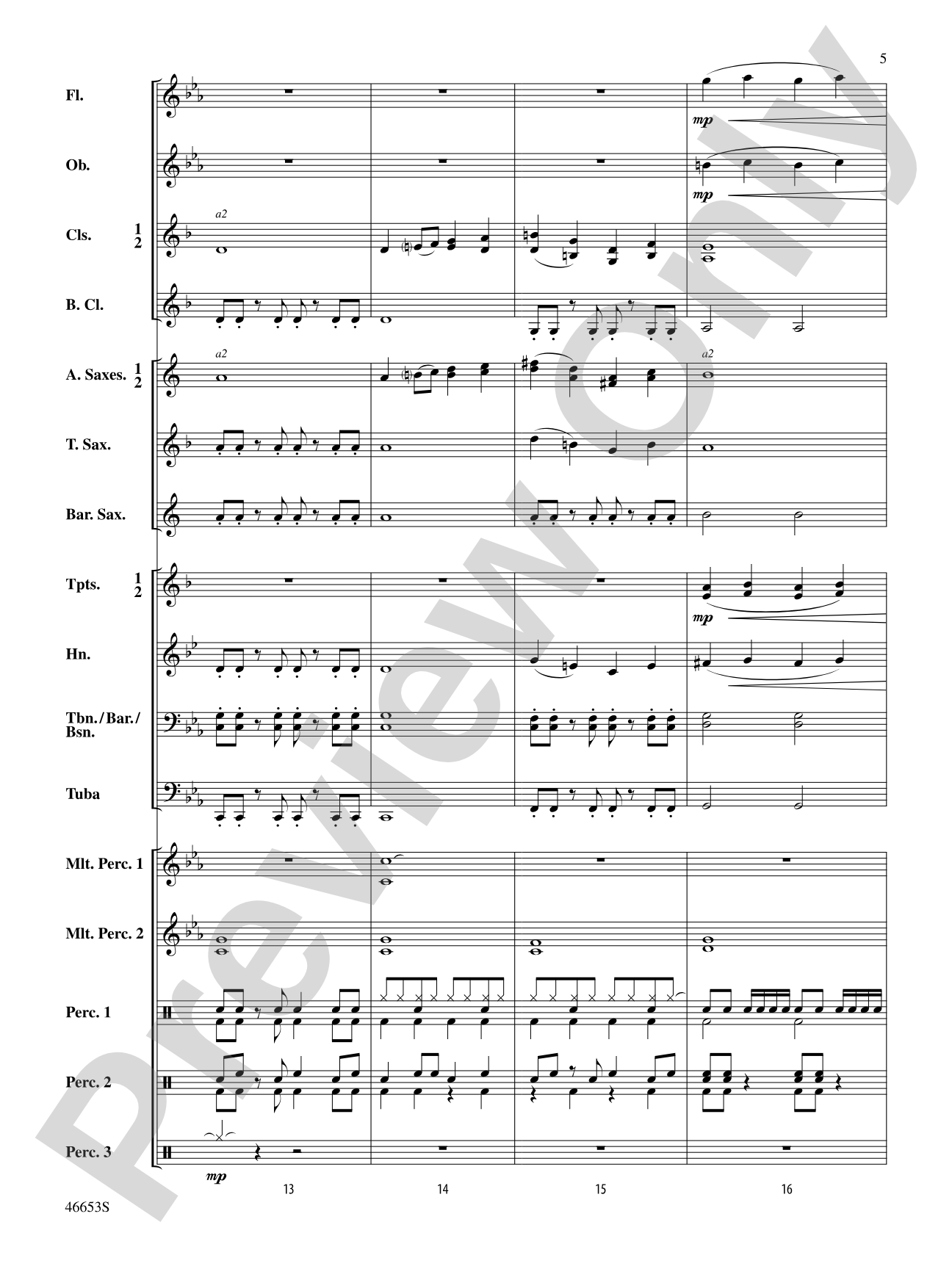 Flash!: Concert Band Conductor Score & Parts