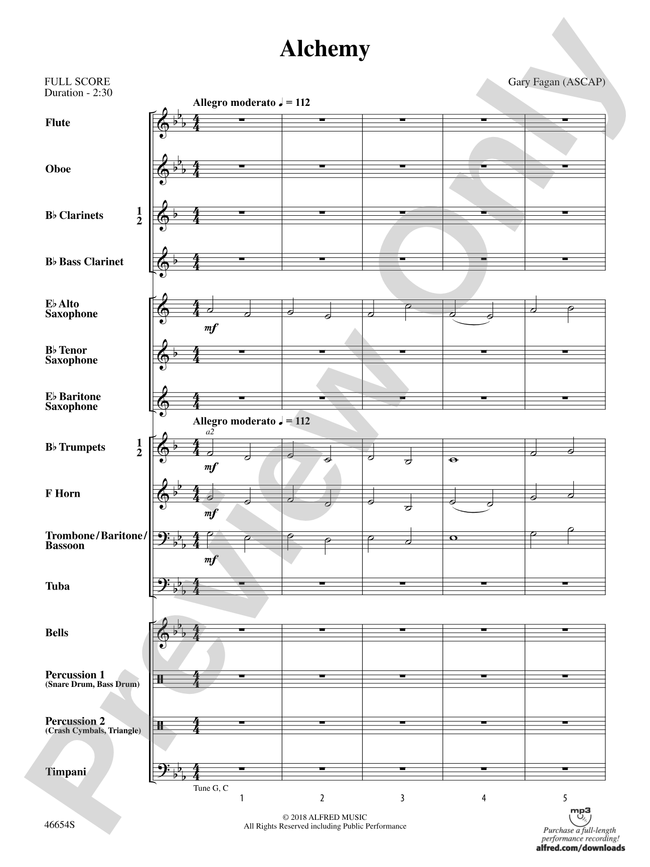 Alchemy: Concert Band Conductor Score & Parts