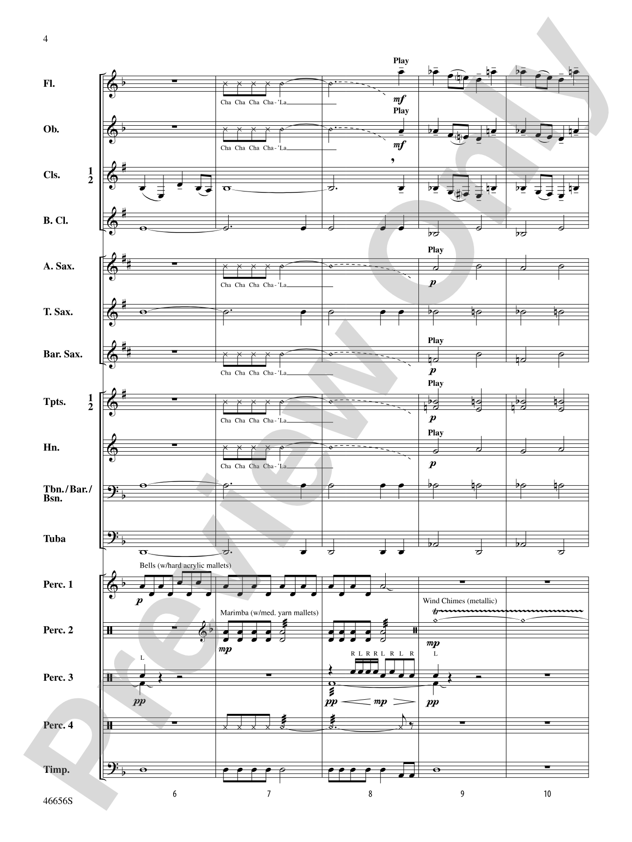 Cha'La: Concert Band Conductor Score & Parts