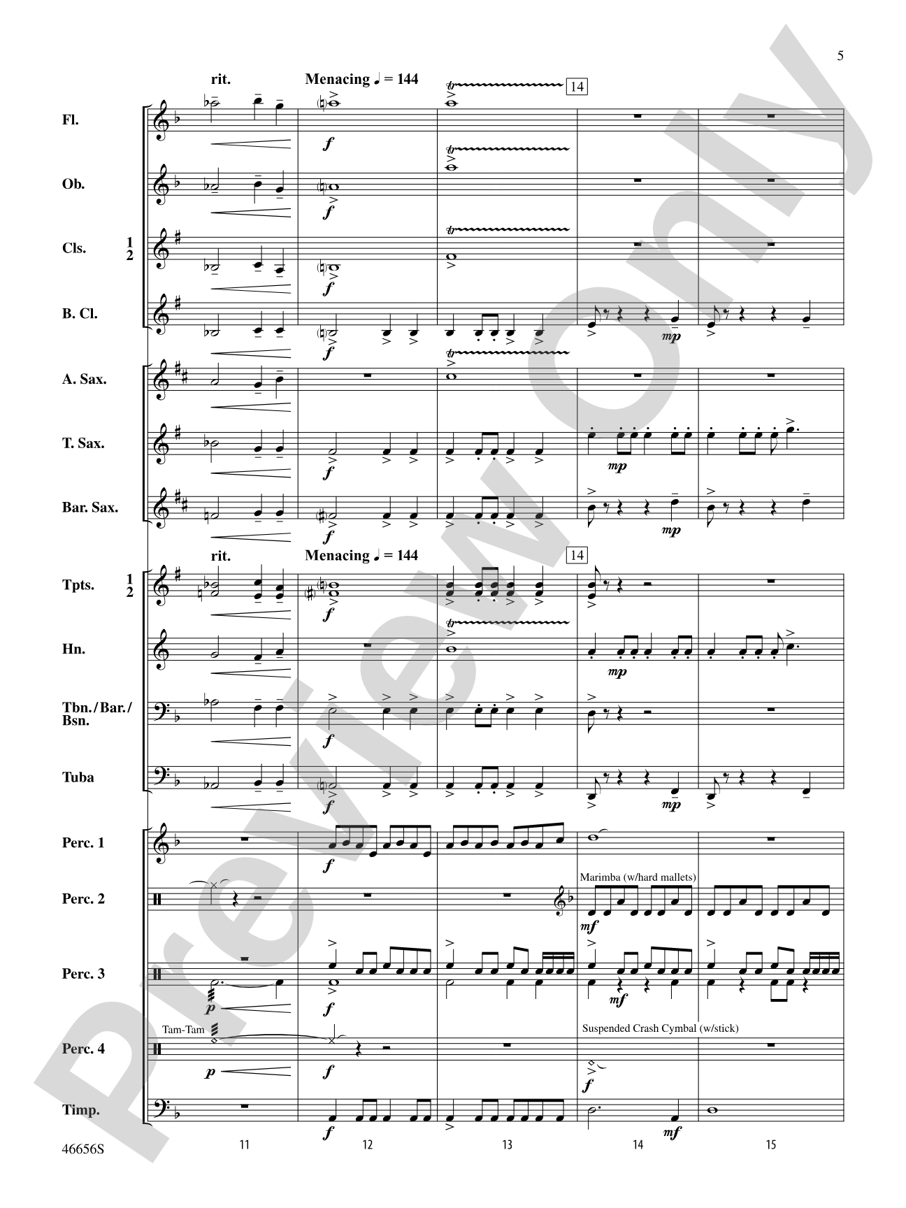 Cha'La: Concert Band Conductor Score & Parts