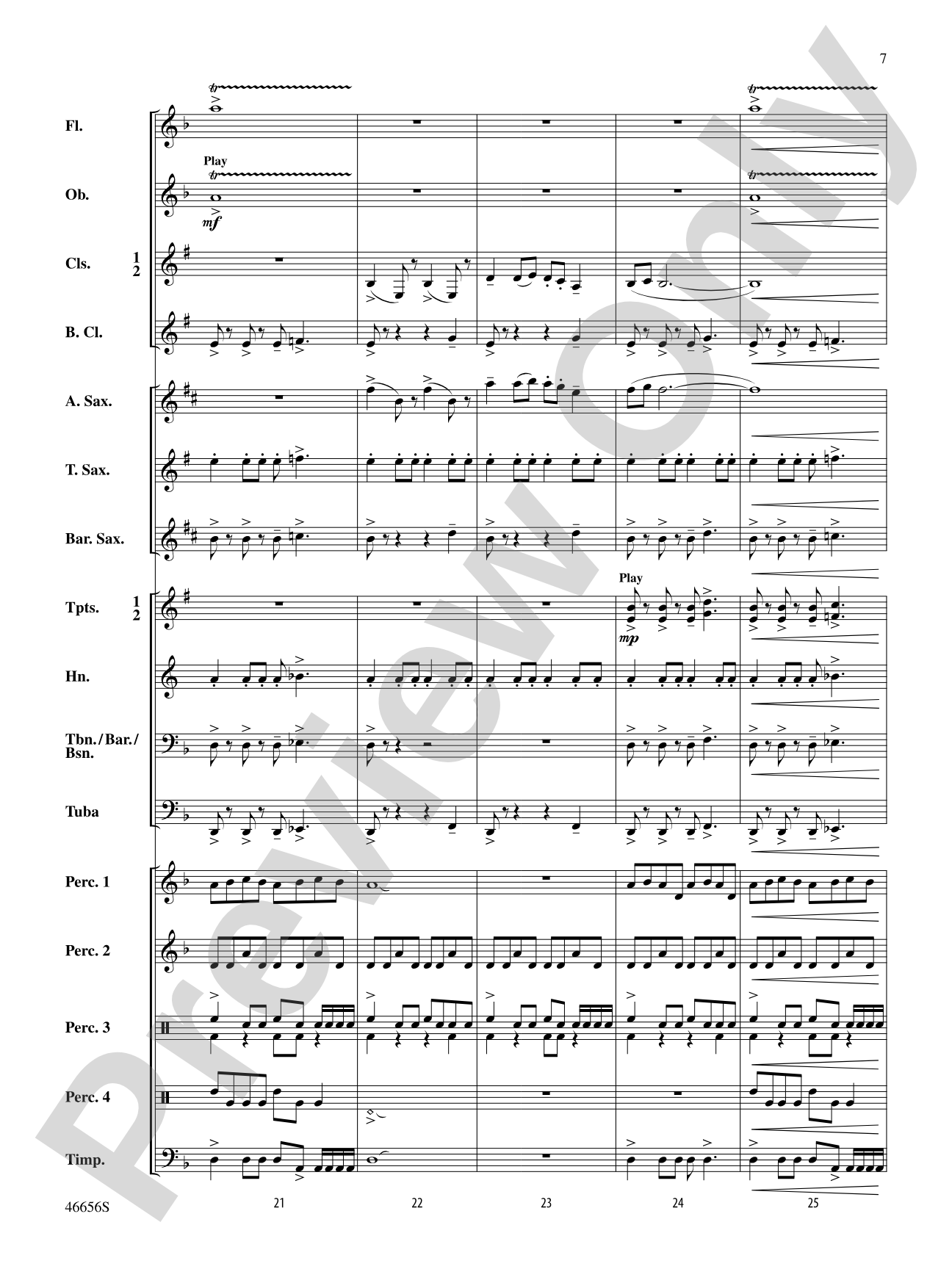 Cha'La: Concert Band Conductor Score & Parts
