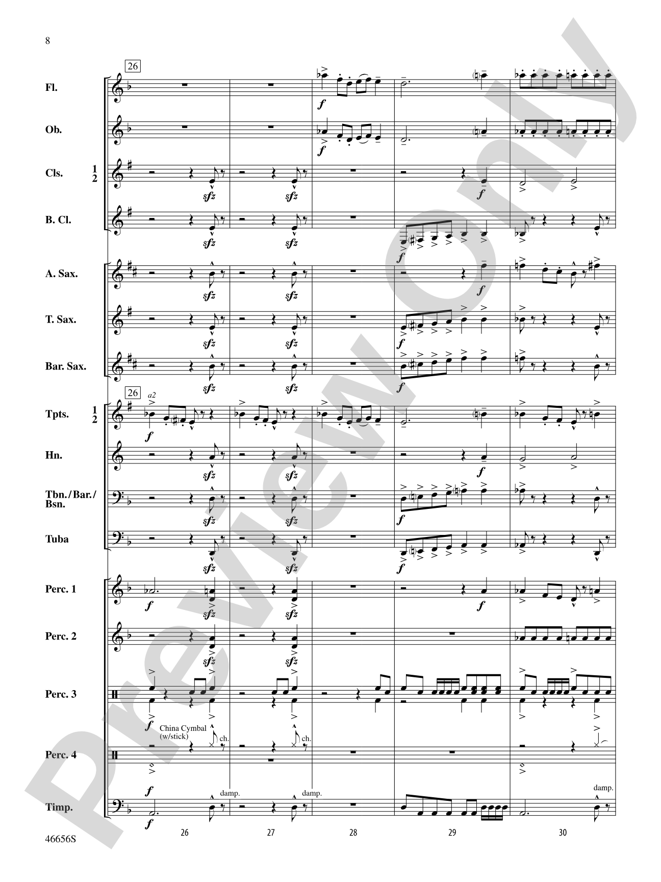 Cha'La: Concert Band Conductor Score & Parts