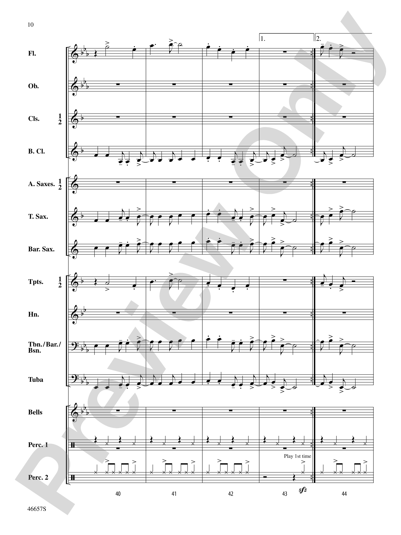 Movin' On: Concert Band Conductor Score & Parts