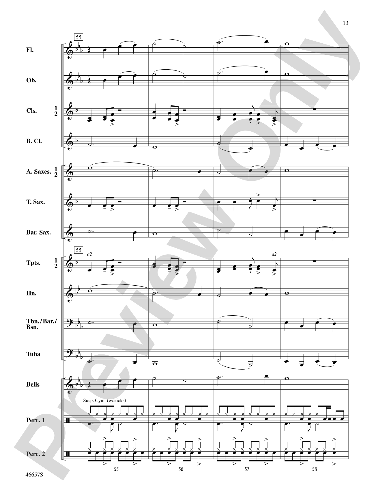Movin' On: Concert Band Conductor Score & Parts