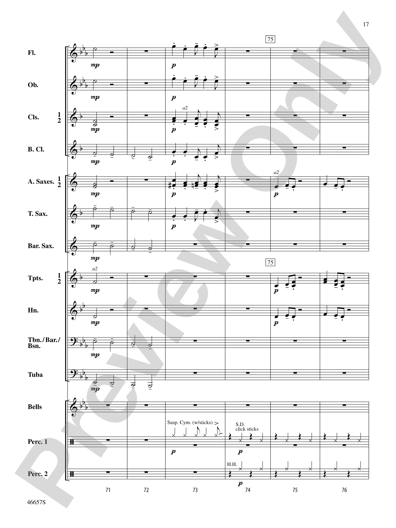 Movin' On: Concert Band Conductor Score & Parts