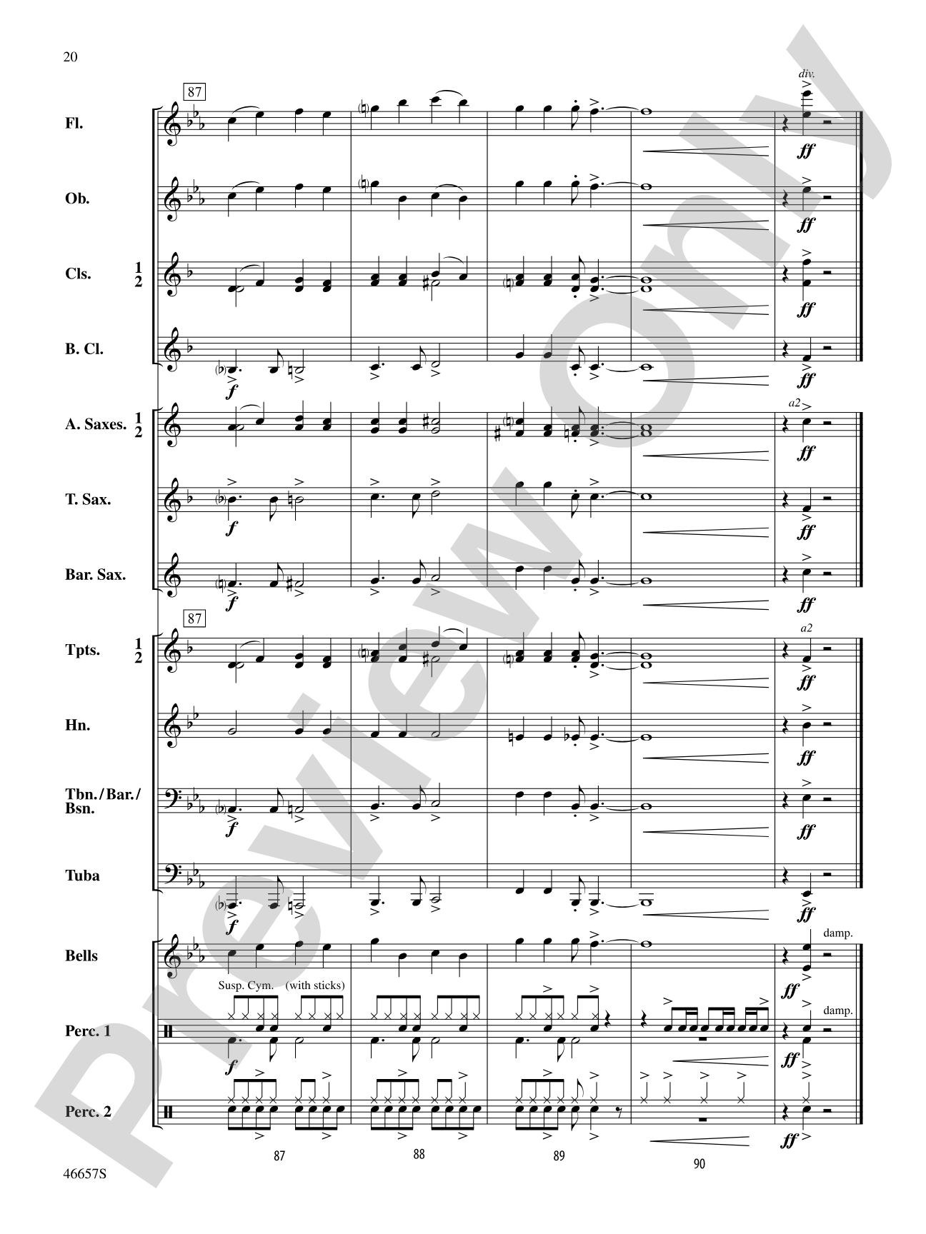 Movin' On: Concert Band Conductor Score & Parts